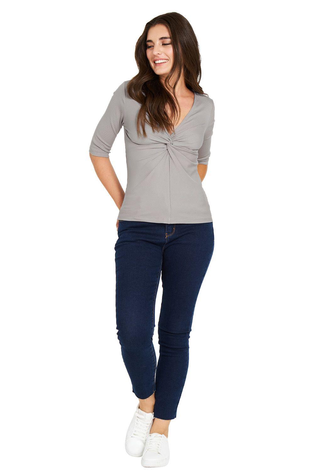 Polera Nudo Frontal Gris Nicopoly-1