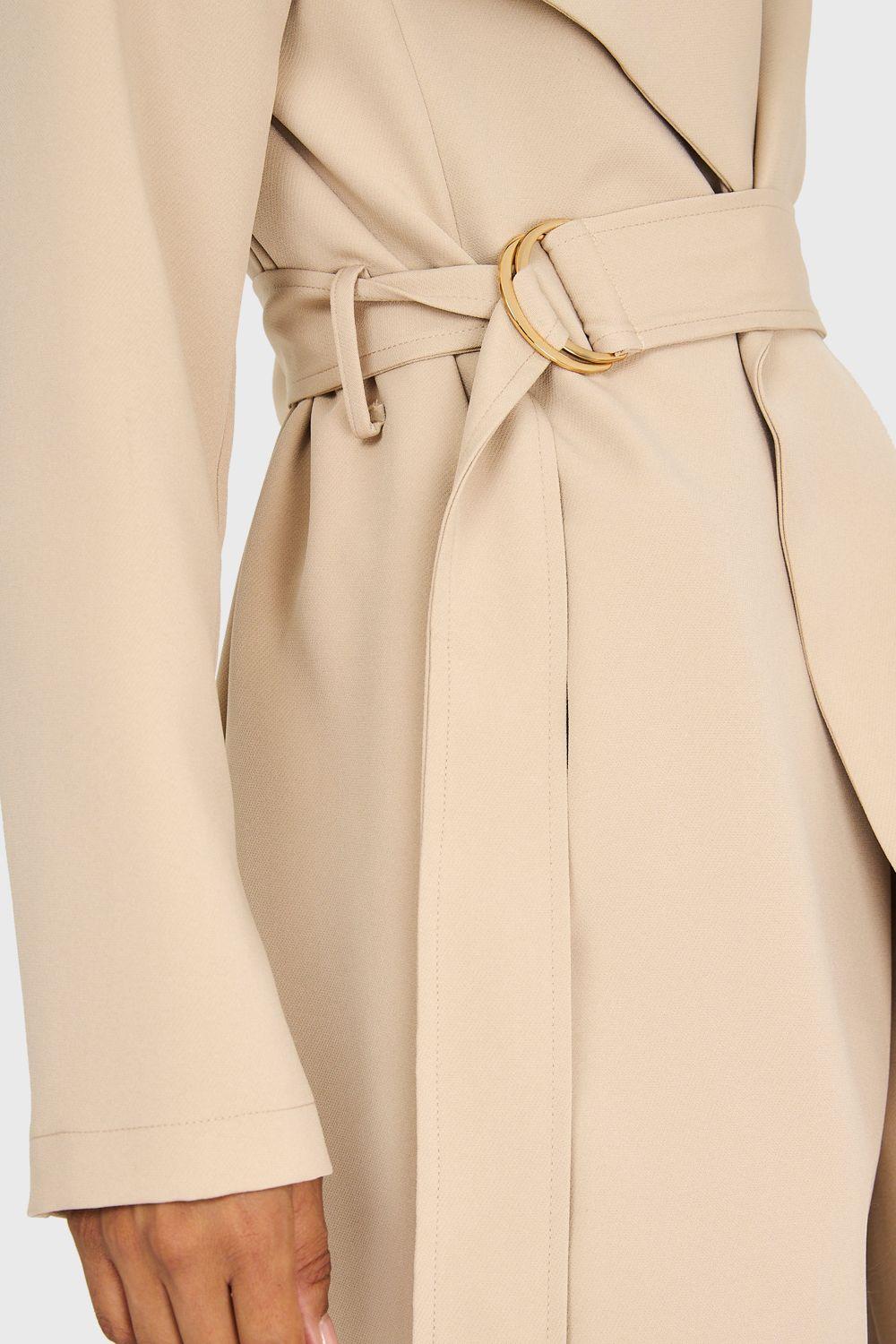 Trench Lazo Hebilla Khaki Nicopoly-5