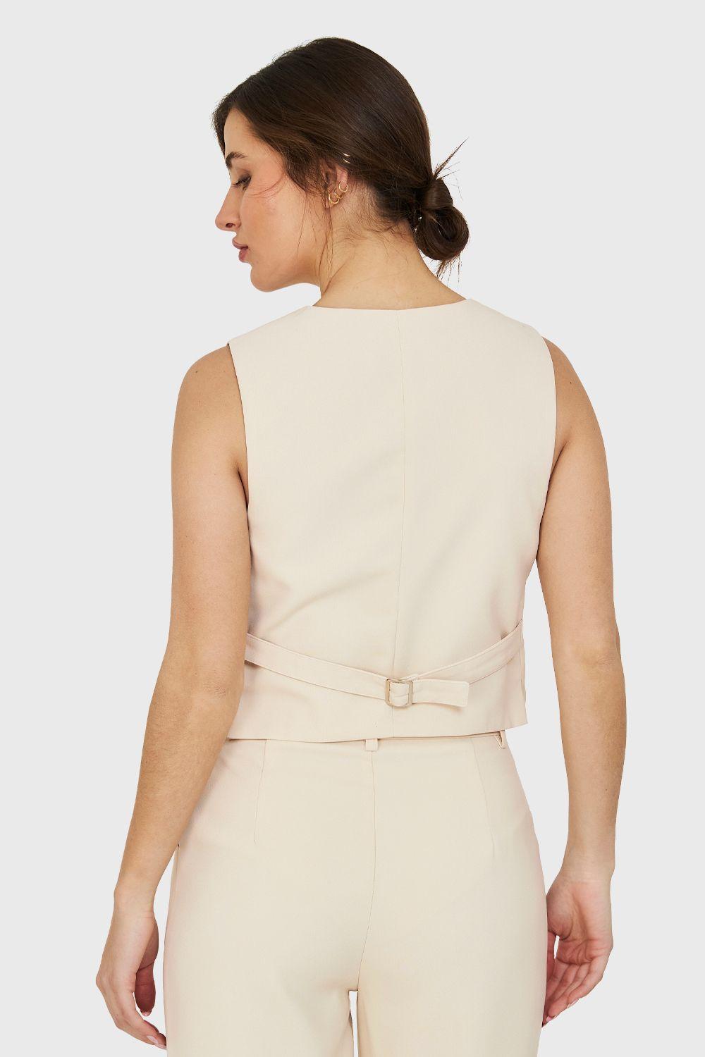 Gilet Lazo Ajustable Beige Nicopoly-3