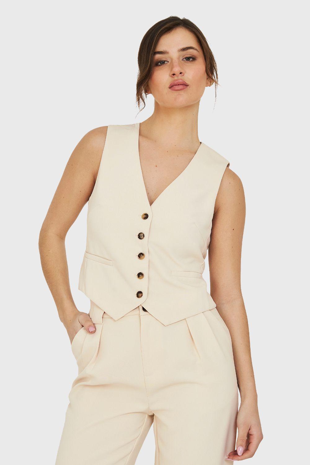 Gilet Lazo Ajustable Beige Nicopoly-4