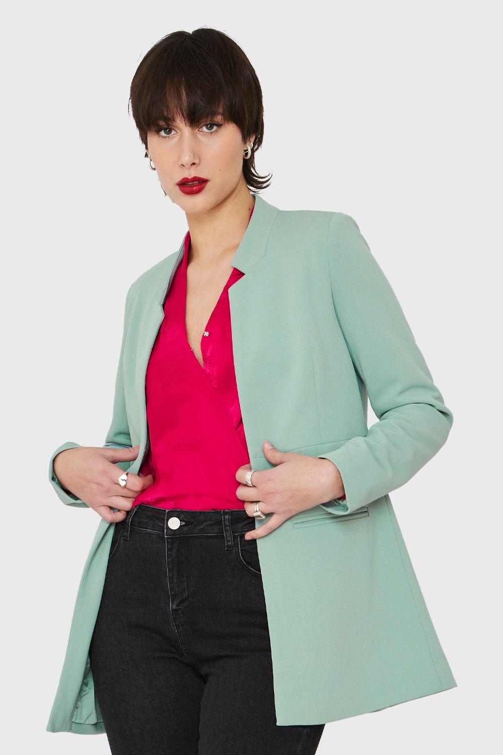 Blazer Largo Menta Nicopoly-4