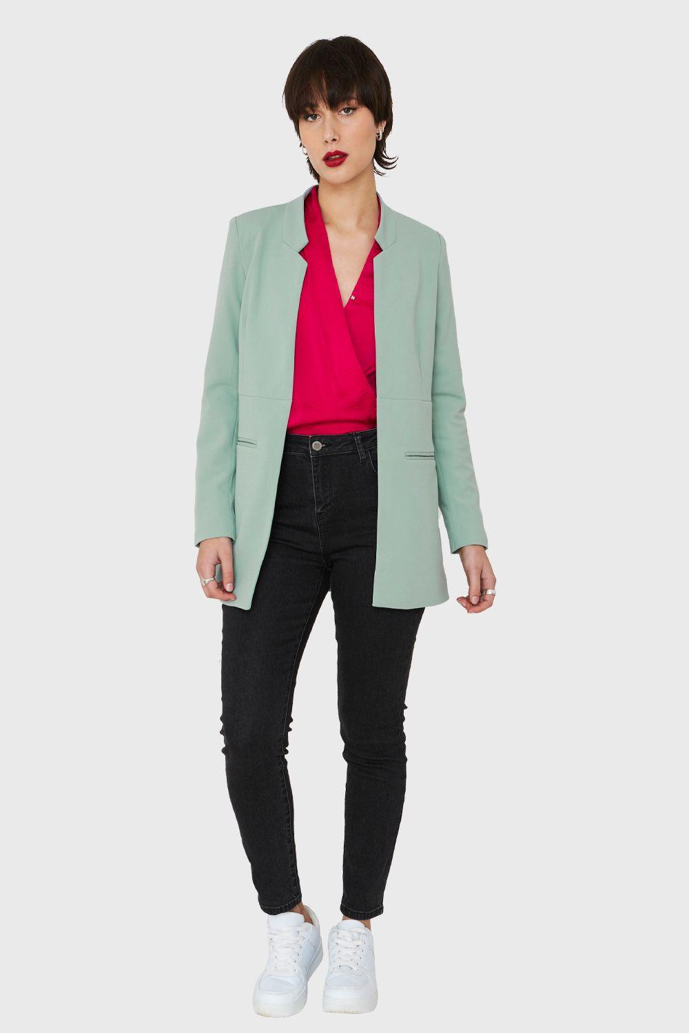 Blazer Largo Menta Nicopoly-1