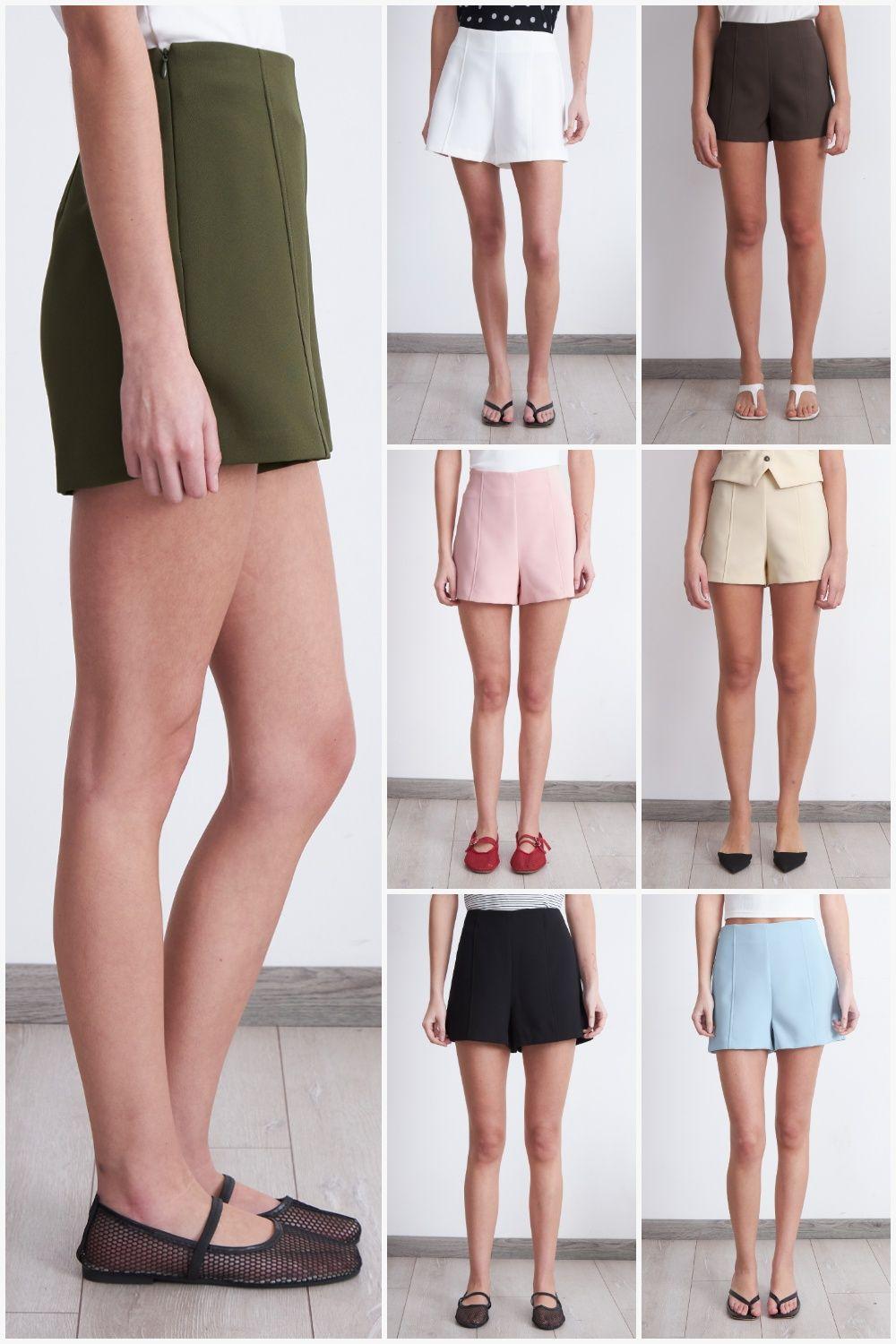 Short Básico Tiro Alto Negro Nicopoly-4