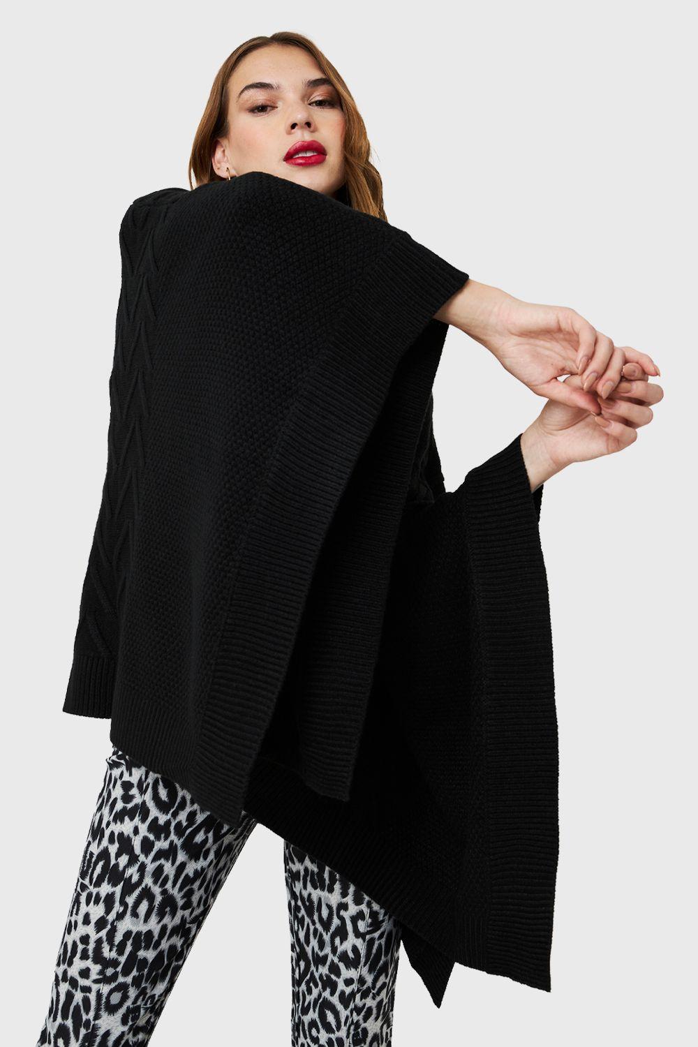 Poncho Cuello Beatle Negro Nicopoly-4