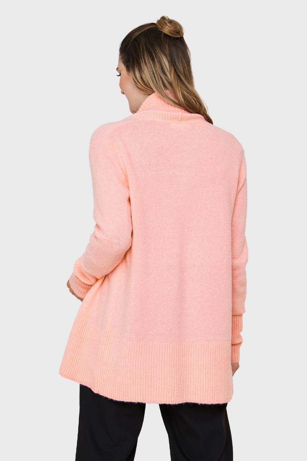 Cárdigan Básico Rosa Nicopoly-3