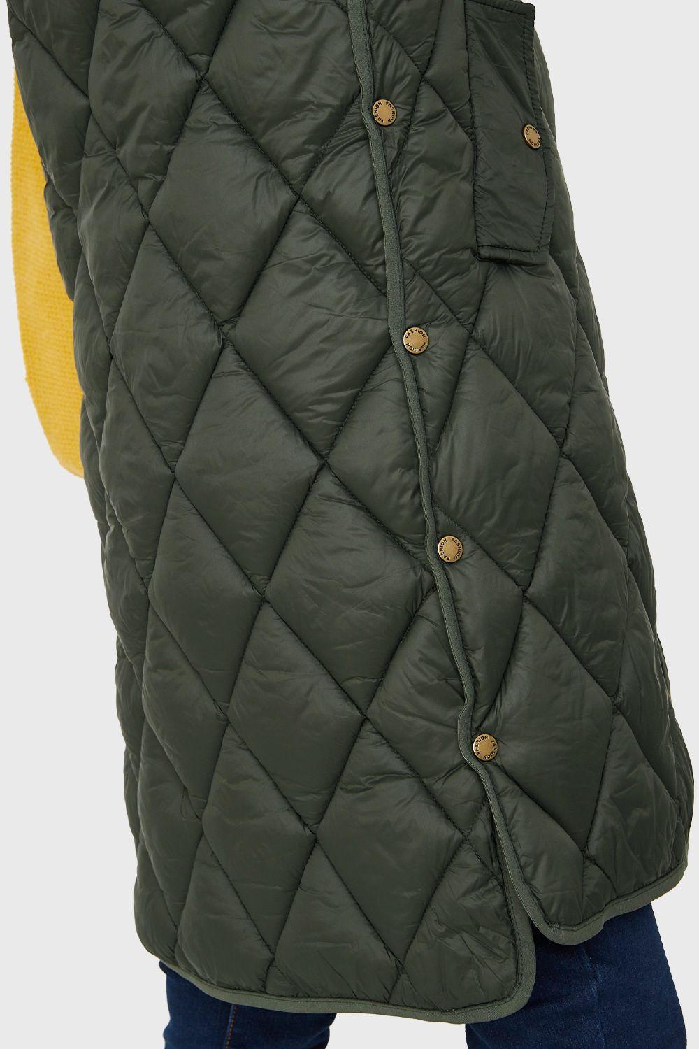 Parka Sin Mangas Quilt Oliva Nicopoly-5