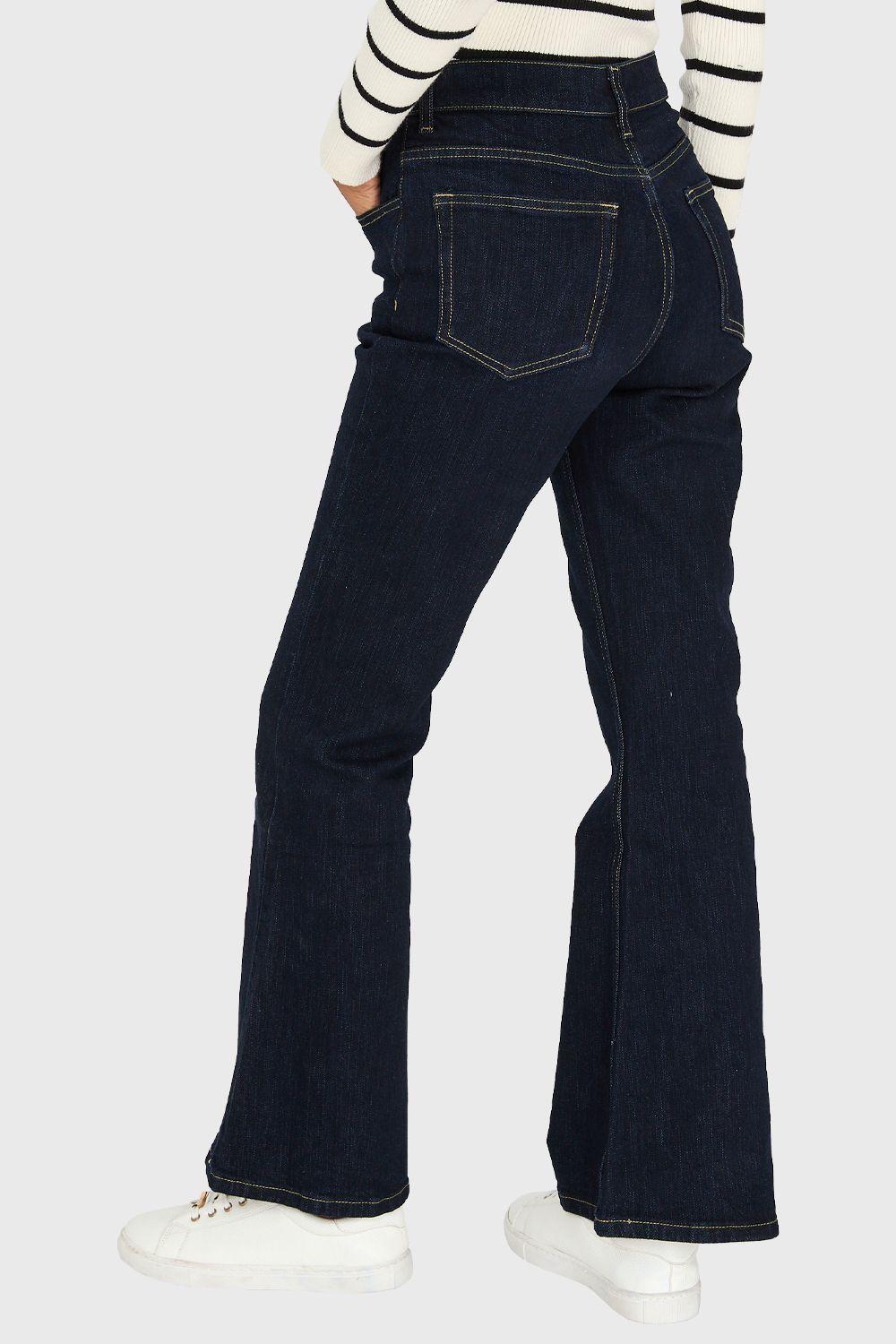 Jeans Flare Azul Marino Nicopoly-3