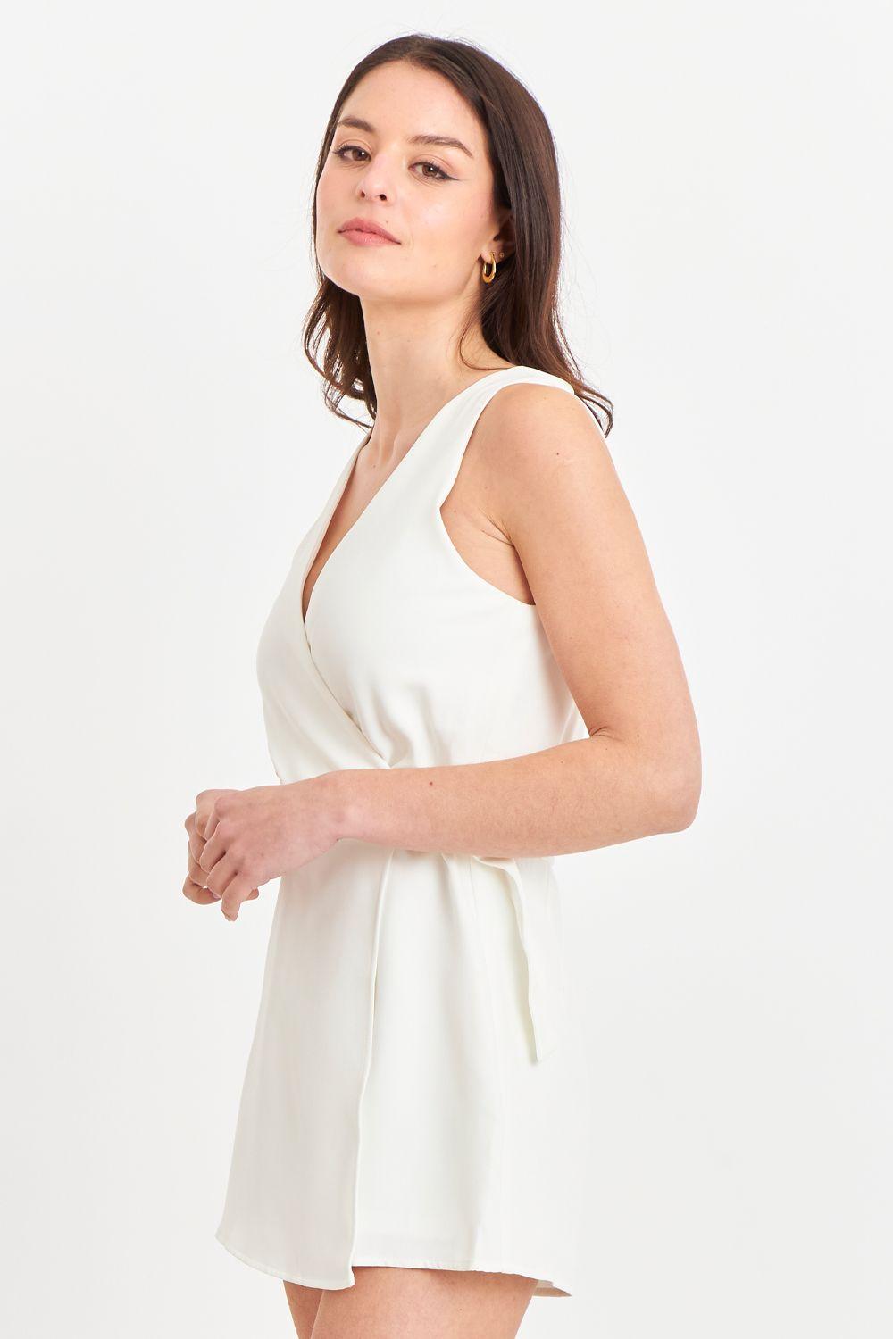 Enterito Escote Cruzado Blanco Nicopoly-2