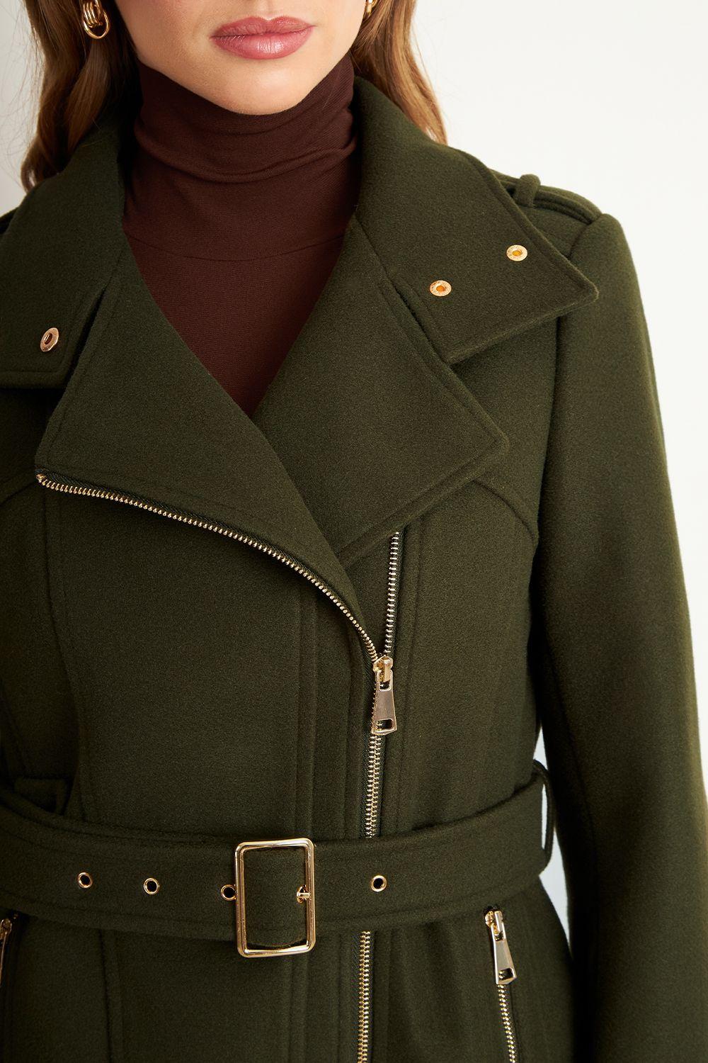 Abrigo Cierre Lateral Oliva Nicopoly-5