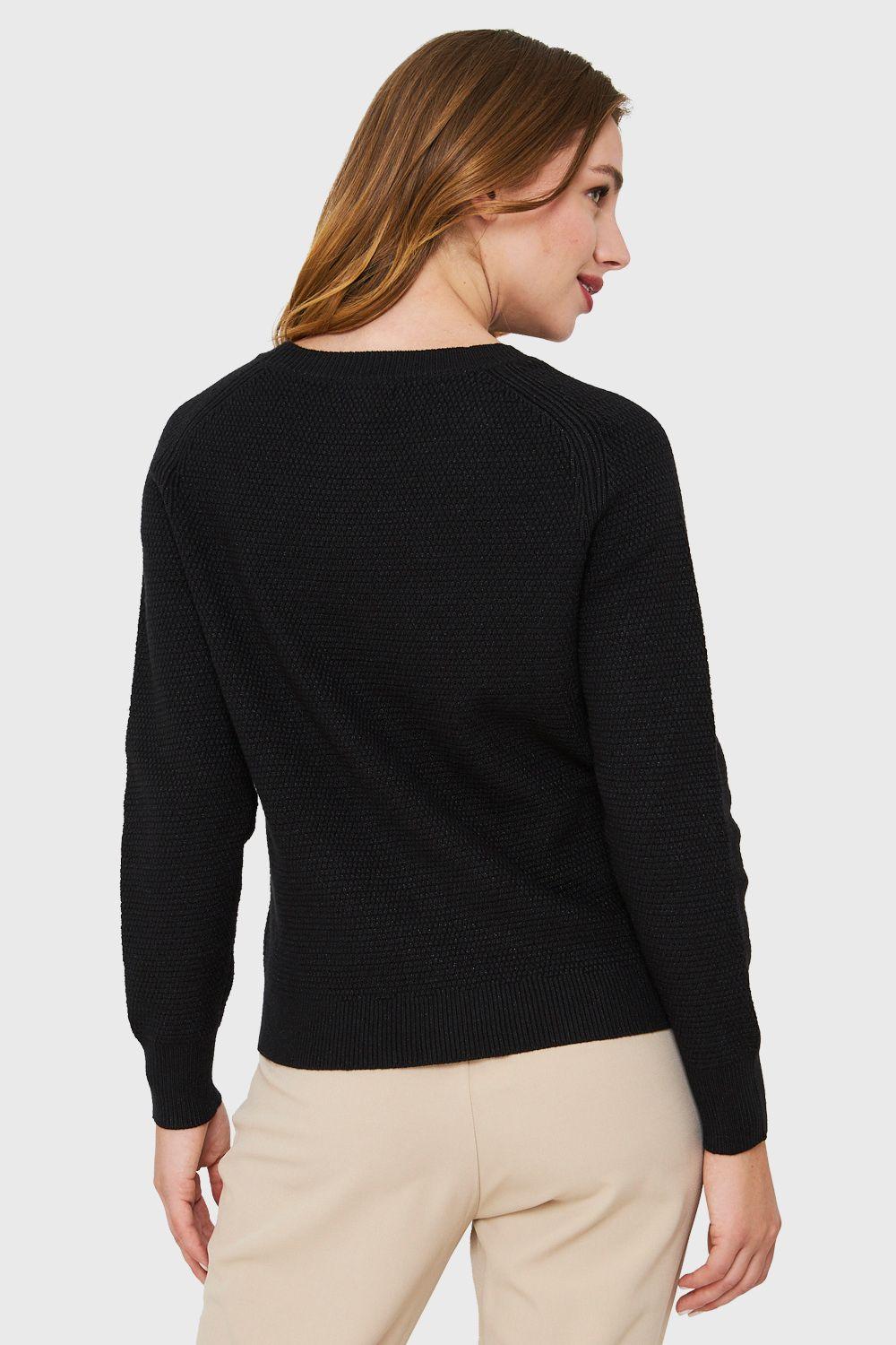 Sweater Brillos Negro Nicopoly-3