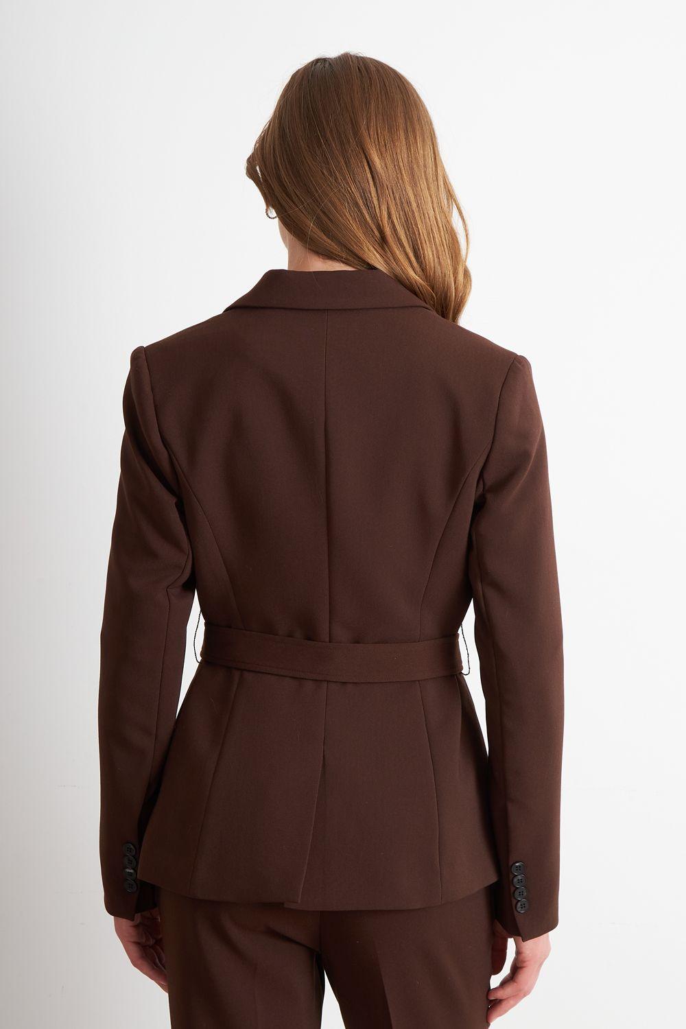 Blazer Cinturón Café Nicopoly-3