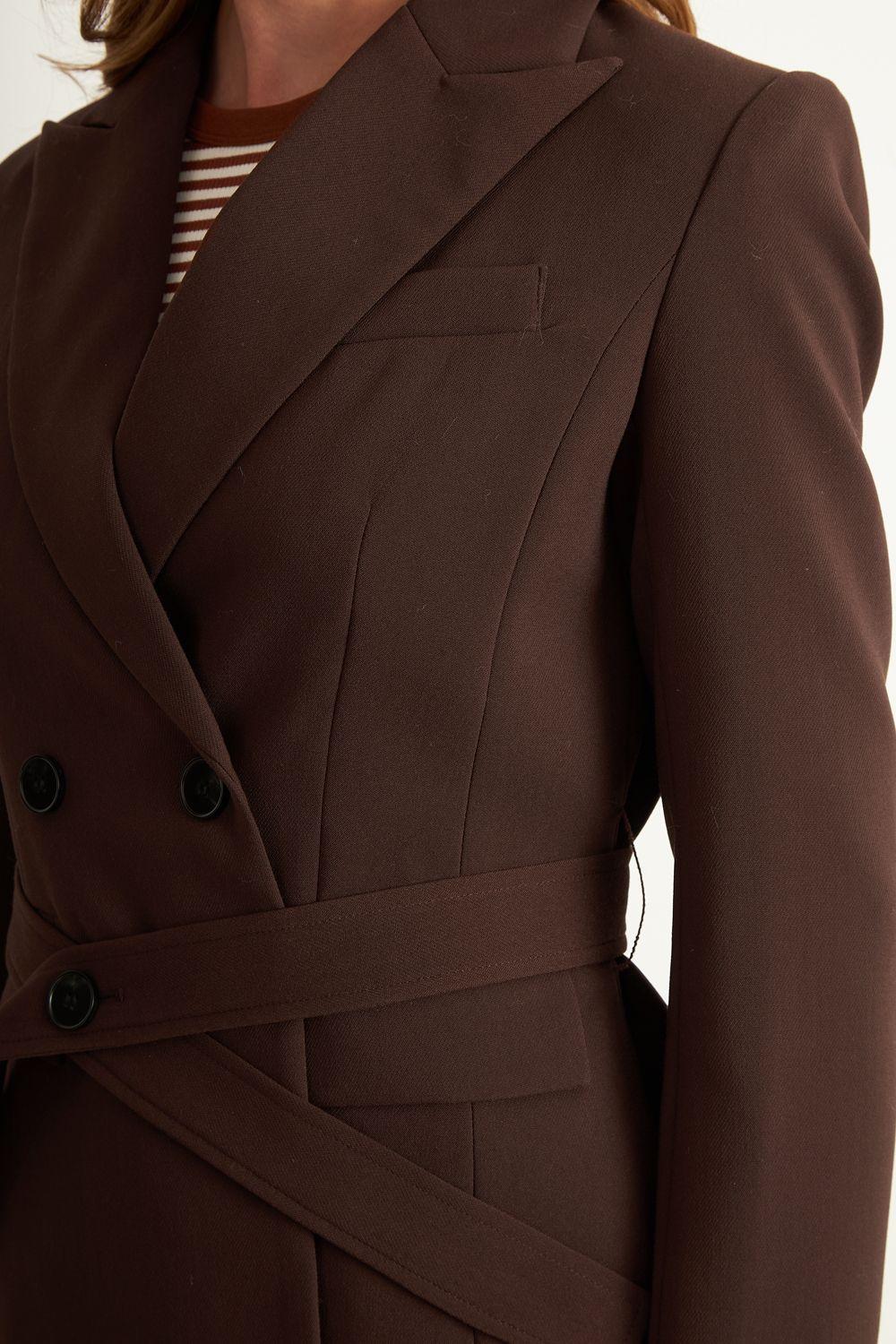 Blazer Cinturón Café Nicopoly-5