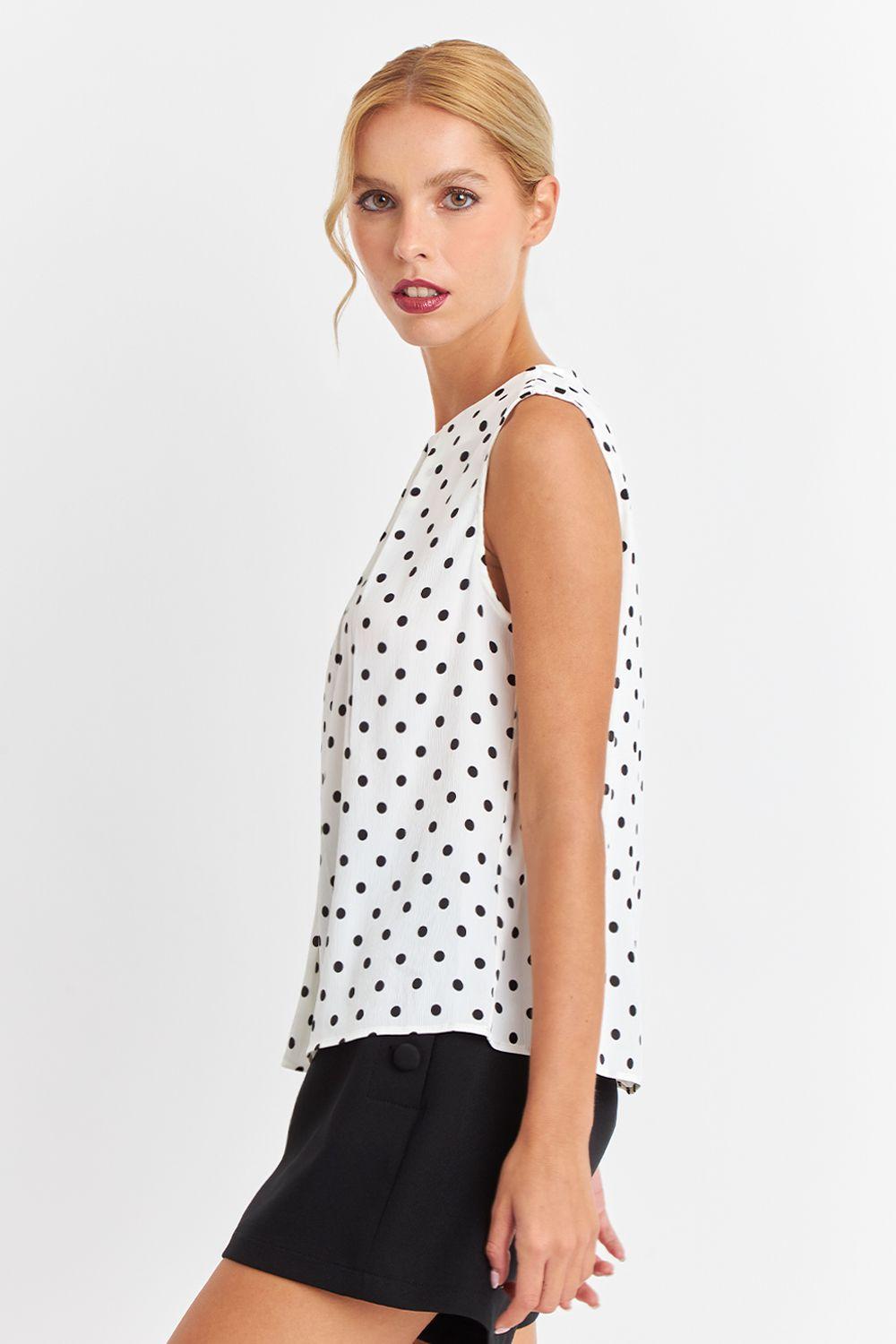 Blusa Puntos Blancos Nicopoly-3