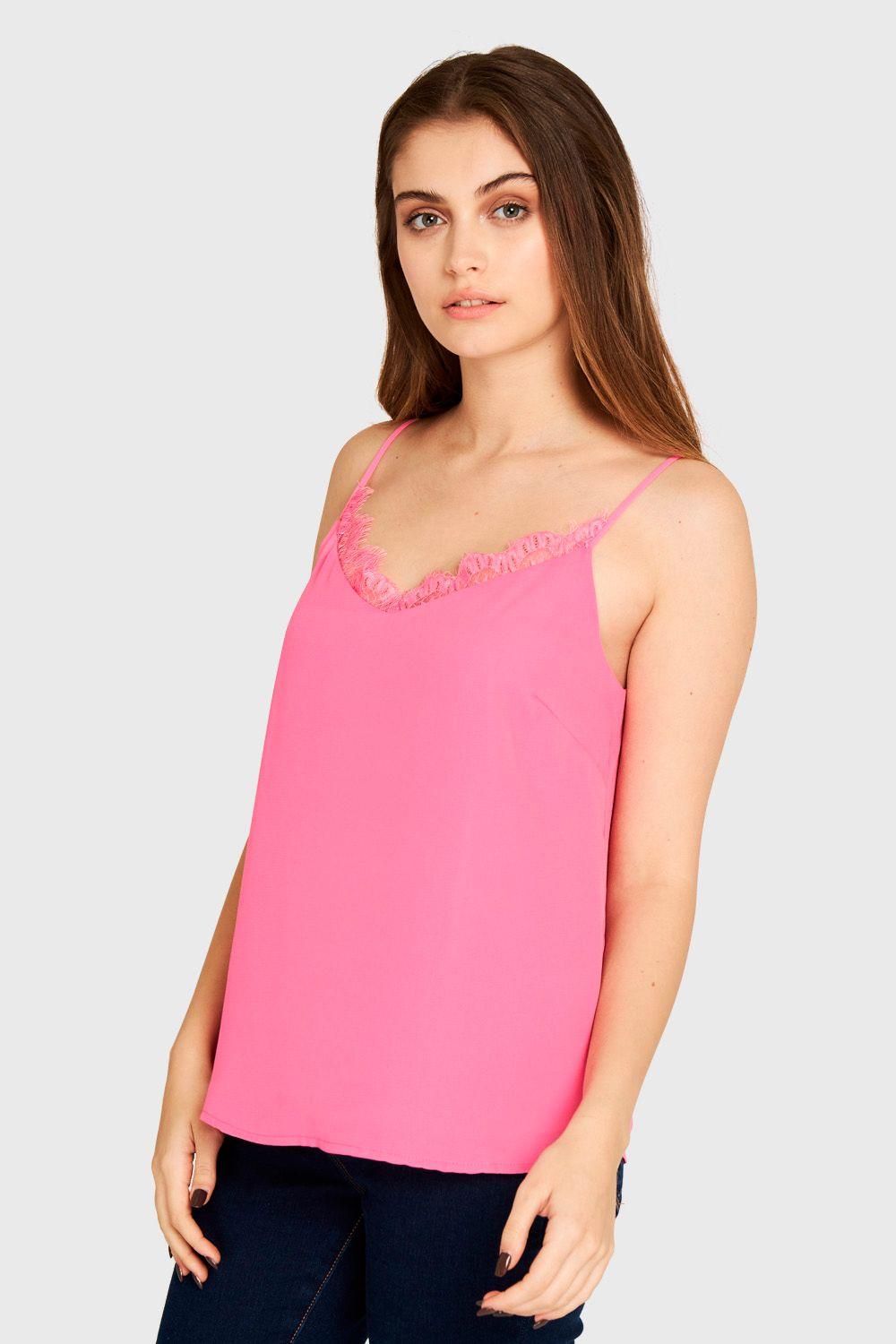 Top Pabilo Espalda Cruzada Fucsia Nicopoly-2