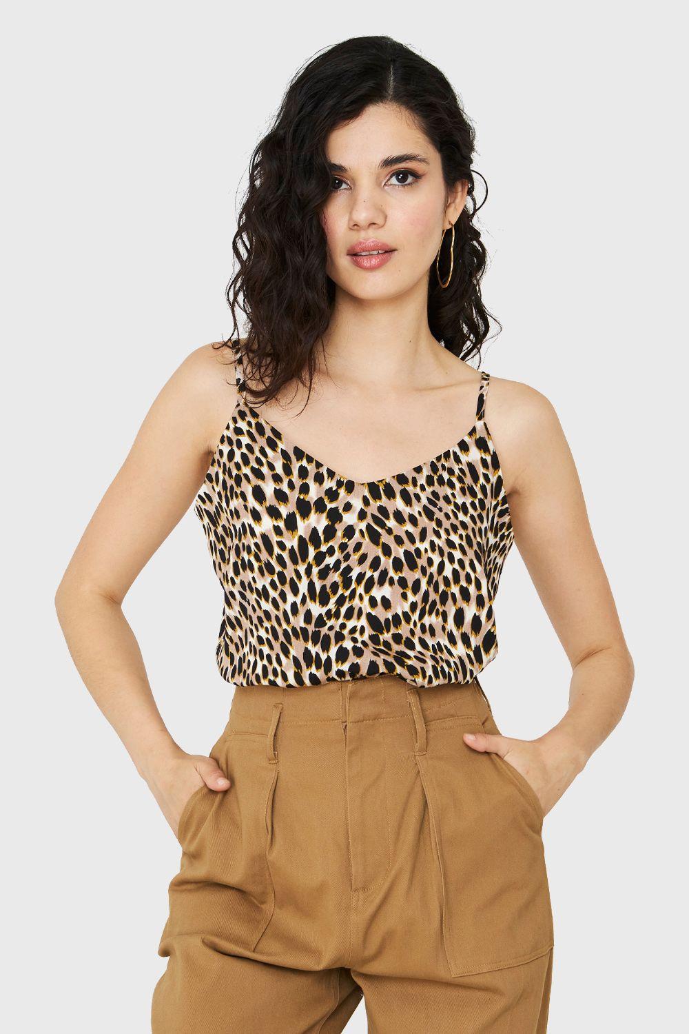 Top Leopard Khaki Nicopoly-0