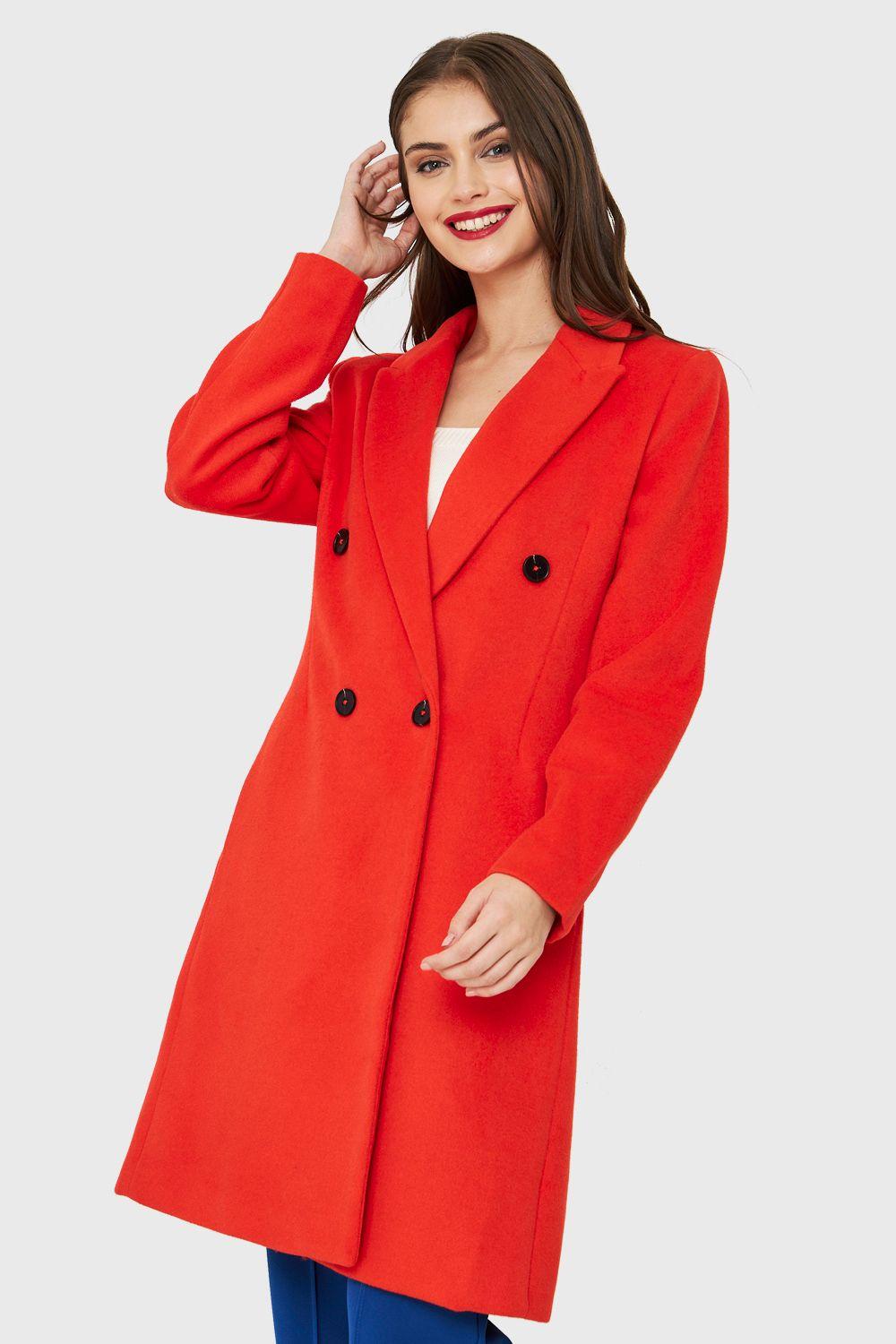 Abrigo Cuatro Botones Naranja Nicopoly-4