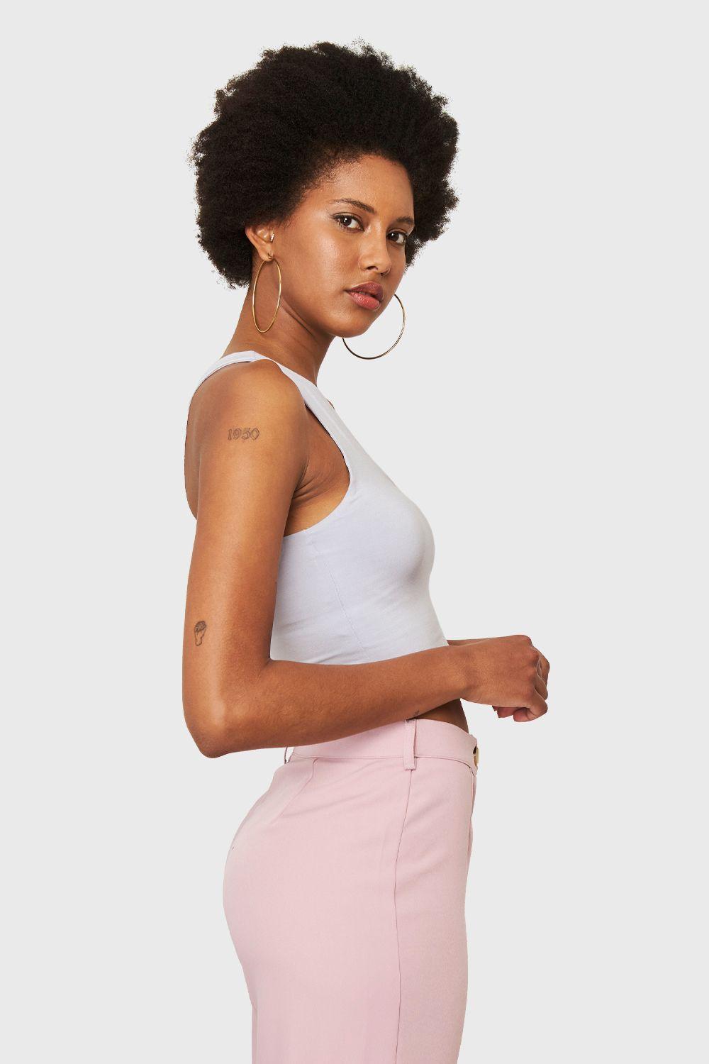 Crop Top Modal Gris Nicopoly-2