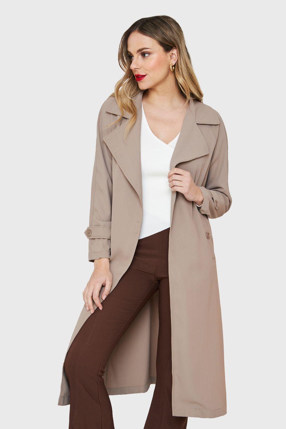 Trench Largo Khaki Nicopoly-0
