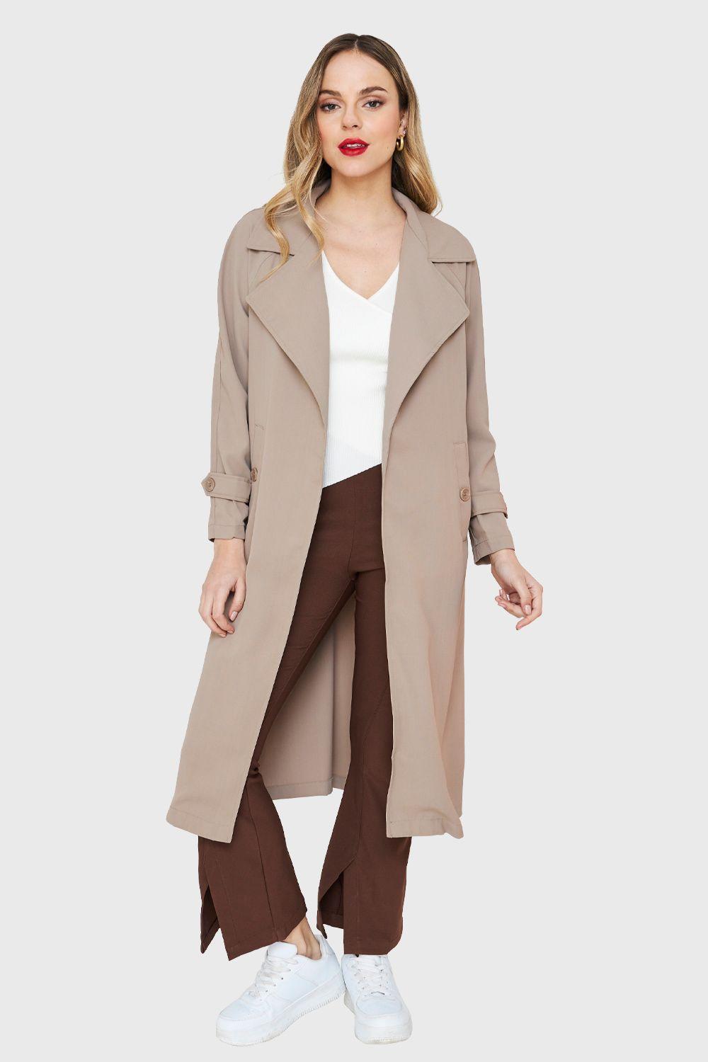 Trench Largo Khaki Nicopoly-1