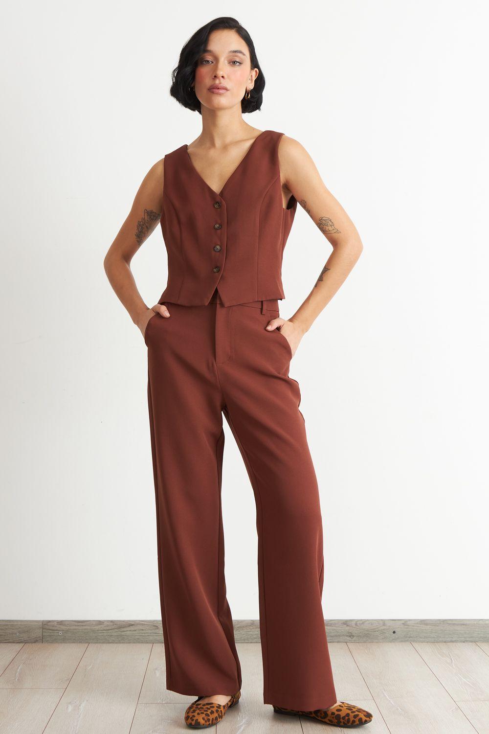 Gilet 4 Botones Óxido Nicopoly-1