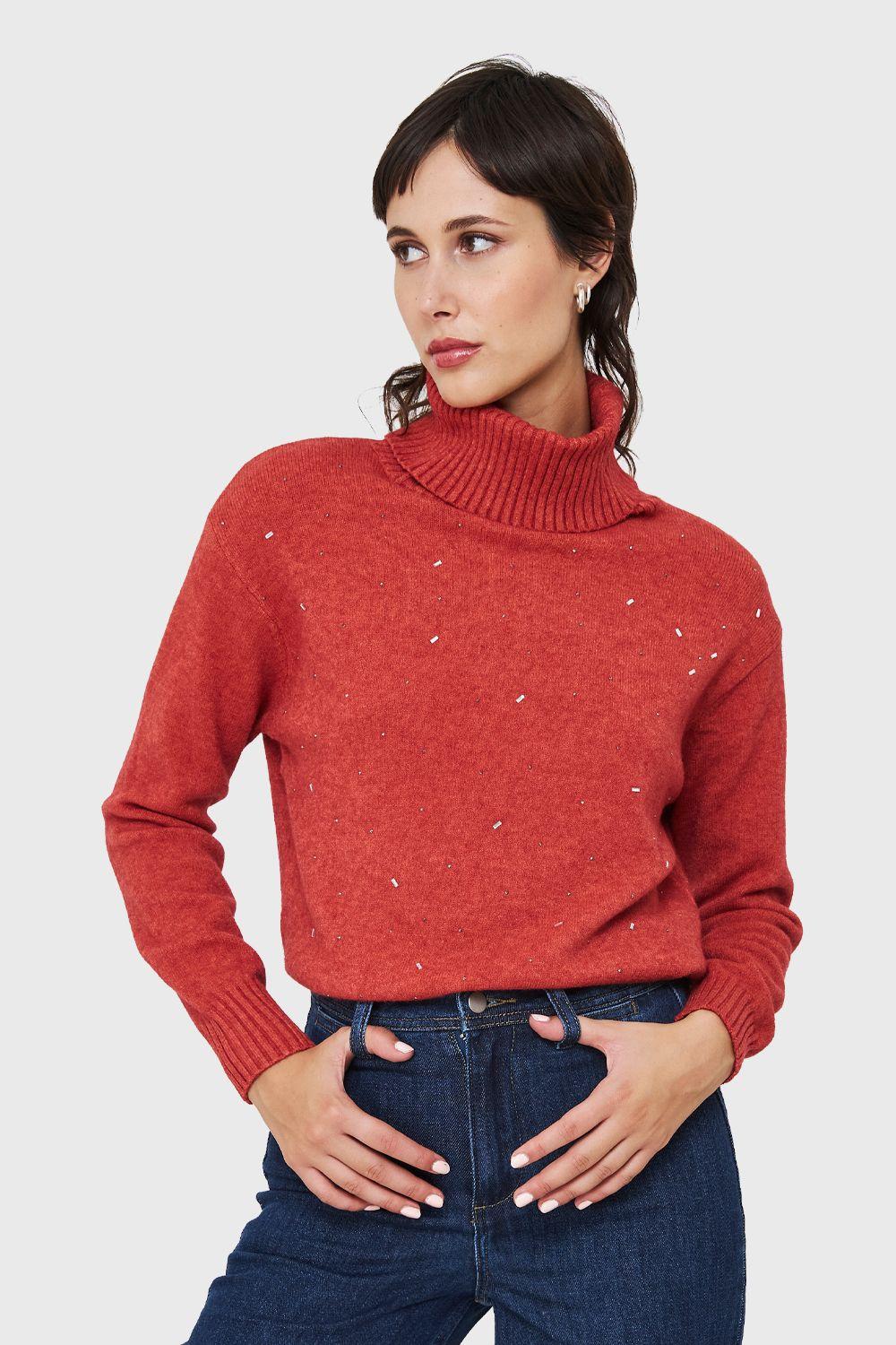 Sweater Beatle Strass Ladrillo Nicopoly-0