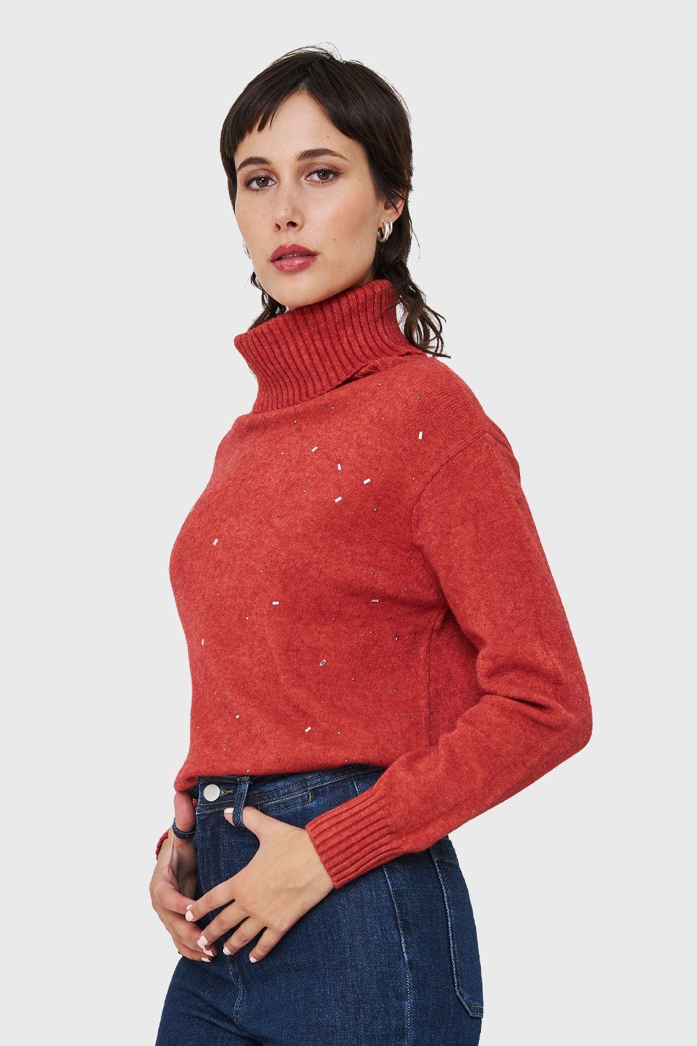 Sweater Beatle Strass Ladrillo Nicopoly-2