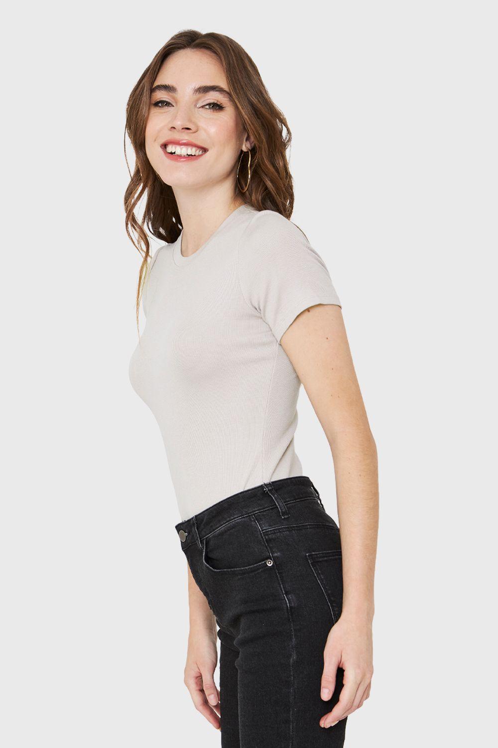 Body Manga Corta Beige Nicopoly-2