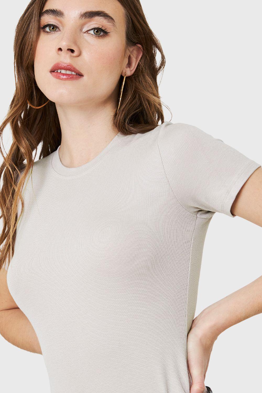 Body Manga Corta Beige Nicopoly-5