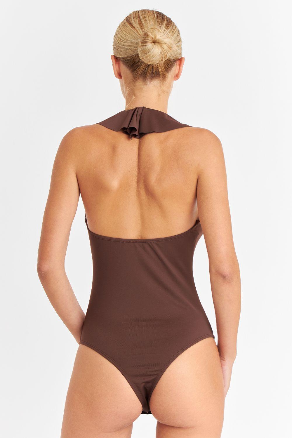 Body Escote Volantes Café Nicopoly-3