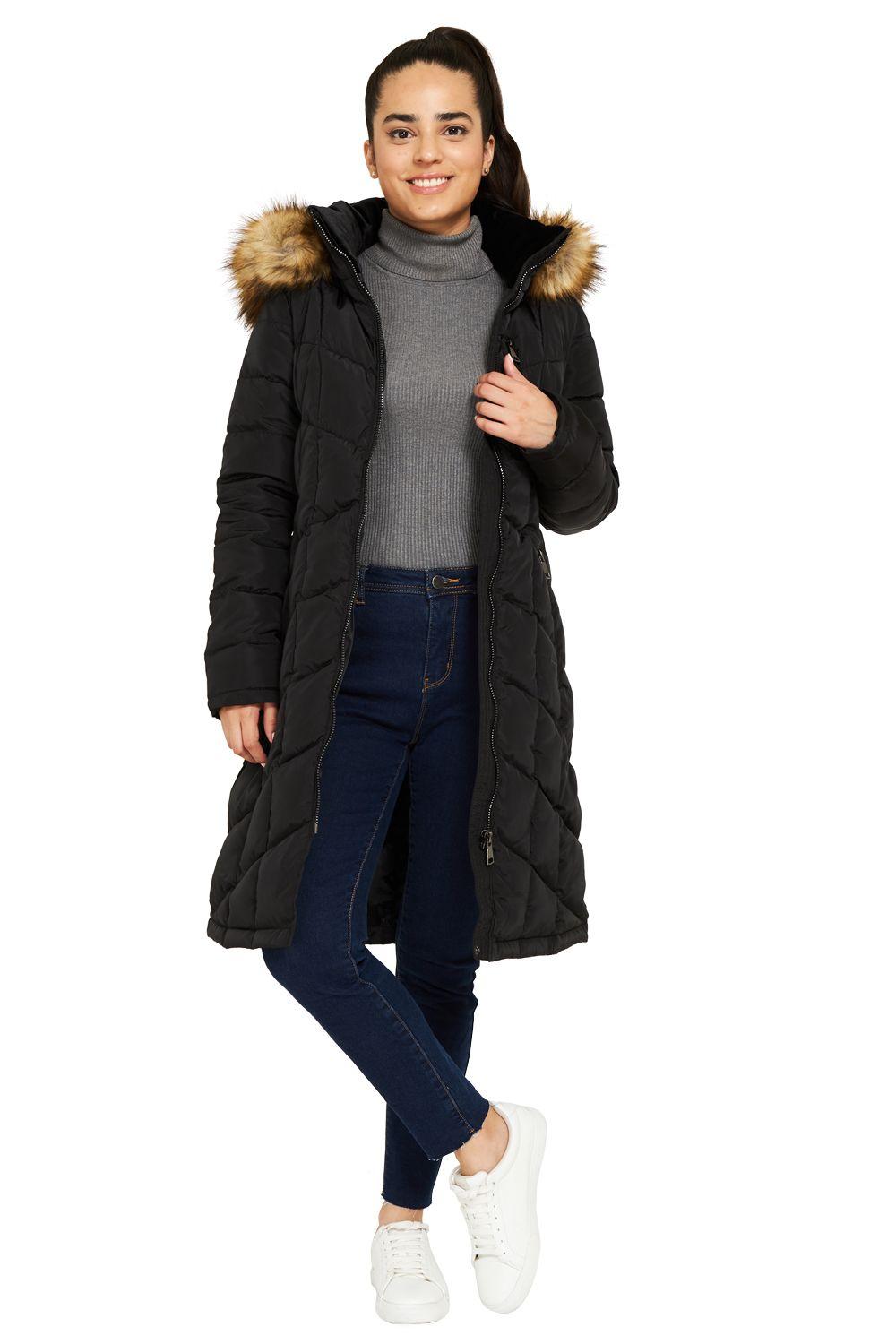 Parka Gorro Desmontable Negro Nicopoly-0