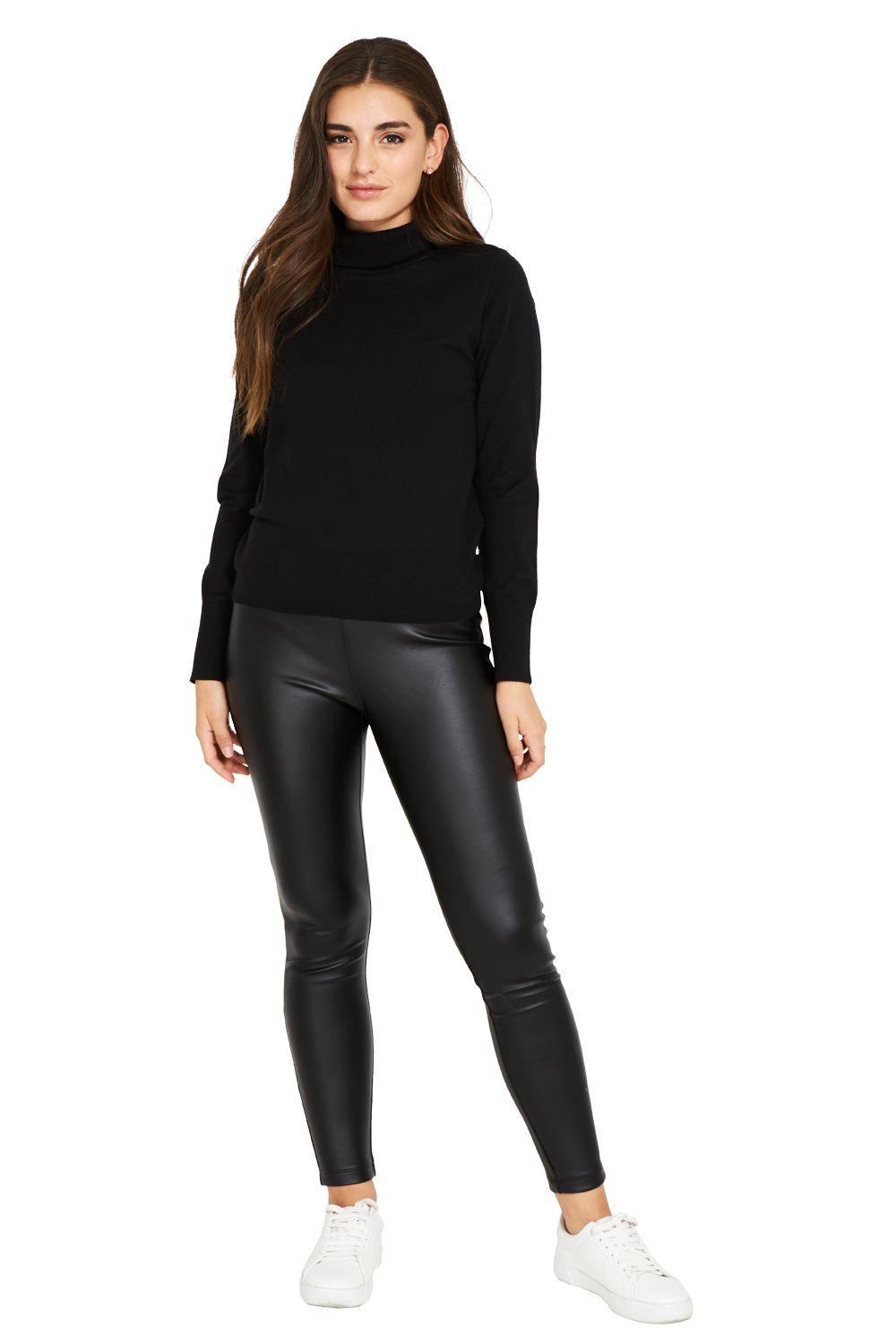 Sweater Cuello Tortuga Negro Nicopoly-1