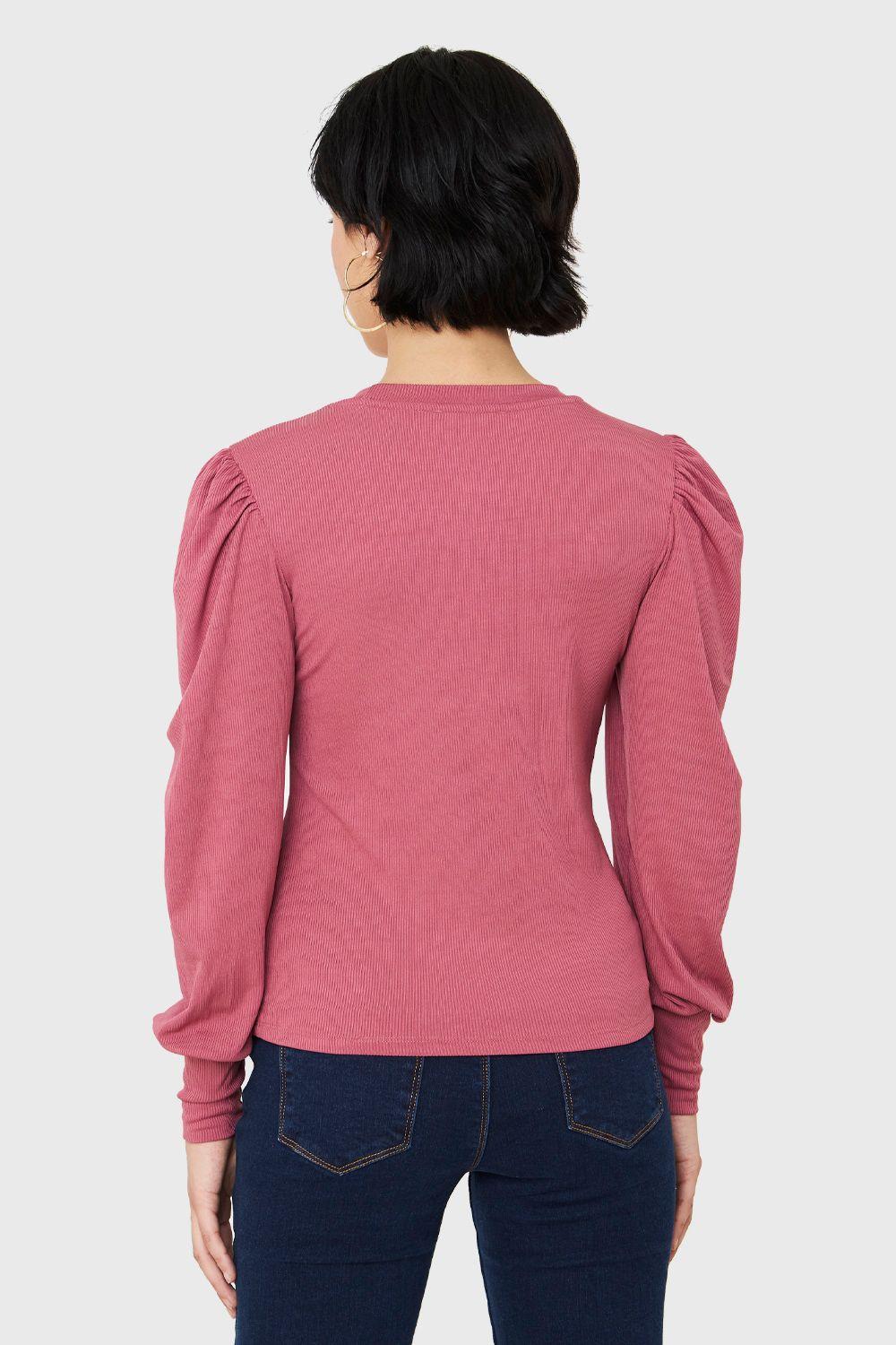Polera Acanalada Princesa Rosado Nicopoly-3