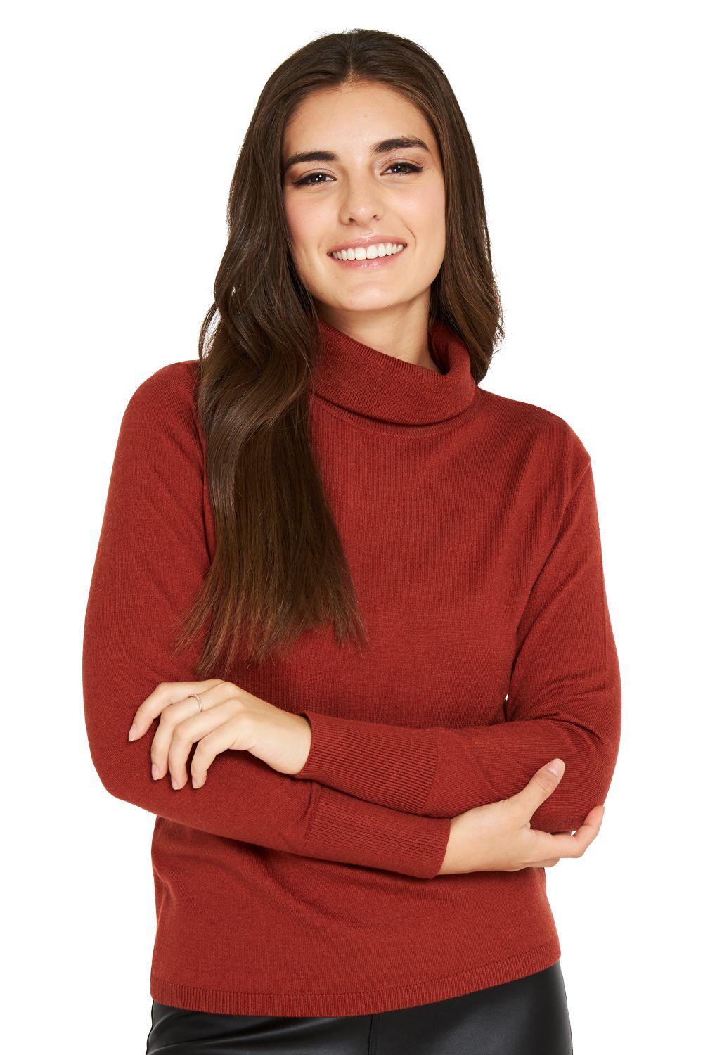 Sweater Cuello Tortuga Óxido Nicopoly-0