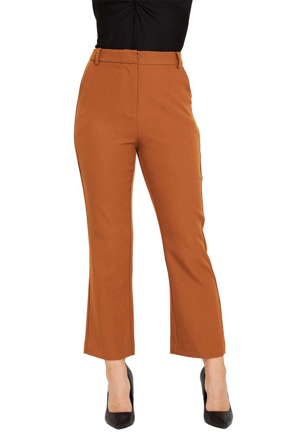 Pantalón Formal Bolsillos Camel Nicopoly-0