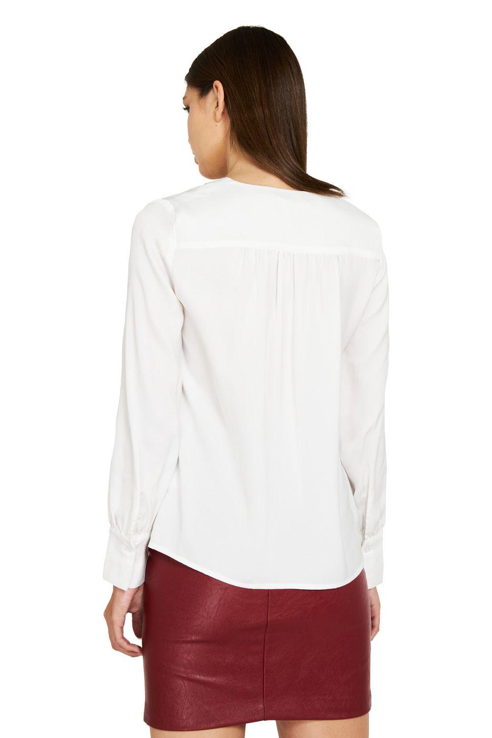 Blusa Detalles Encaje Blanco Nicopoly-3