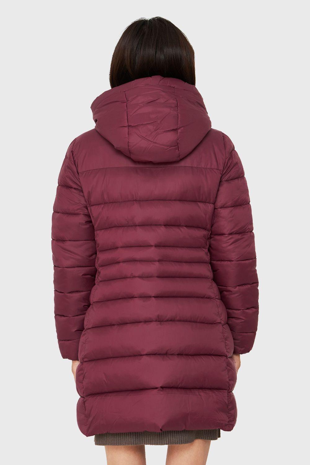 Parka Midi Gorro Polar Burdeo Nicopoly-3