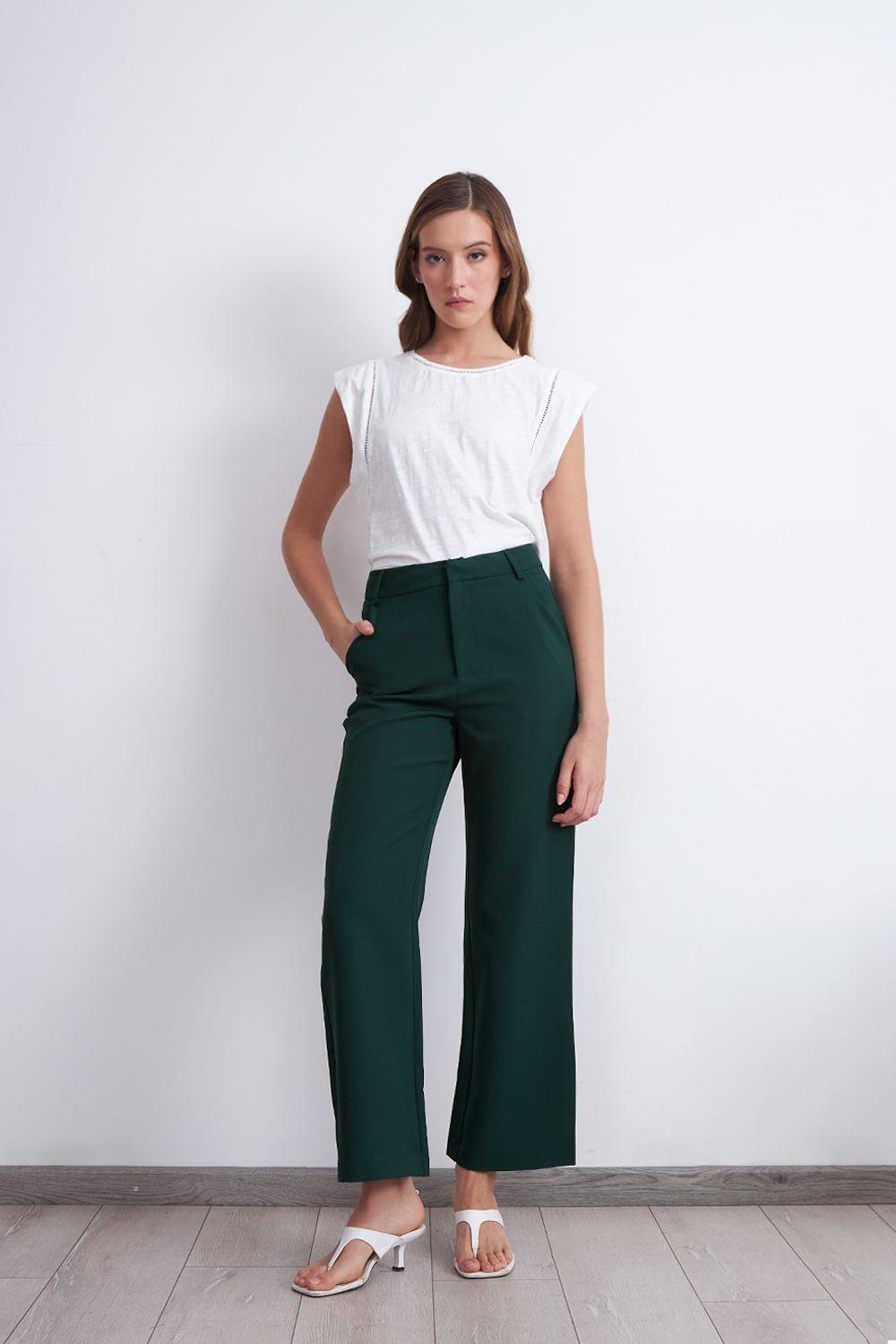 Pantalón Básico Verde Nicopoly-1