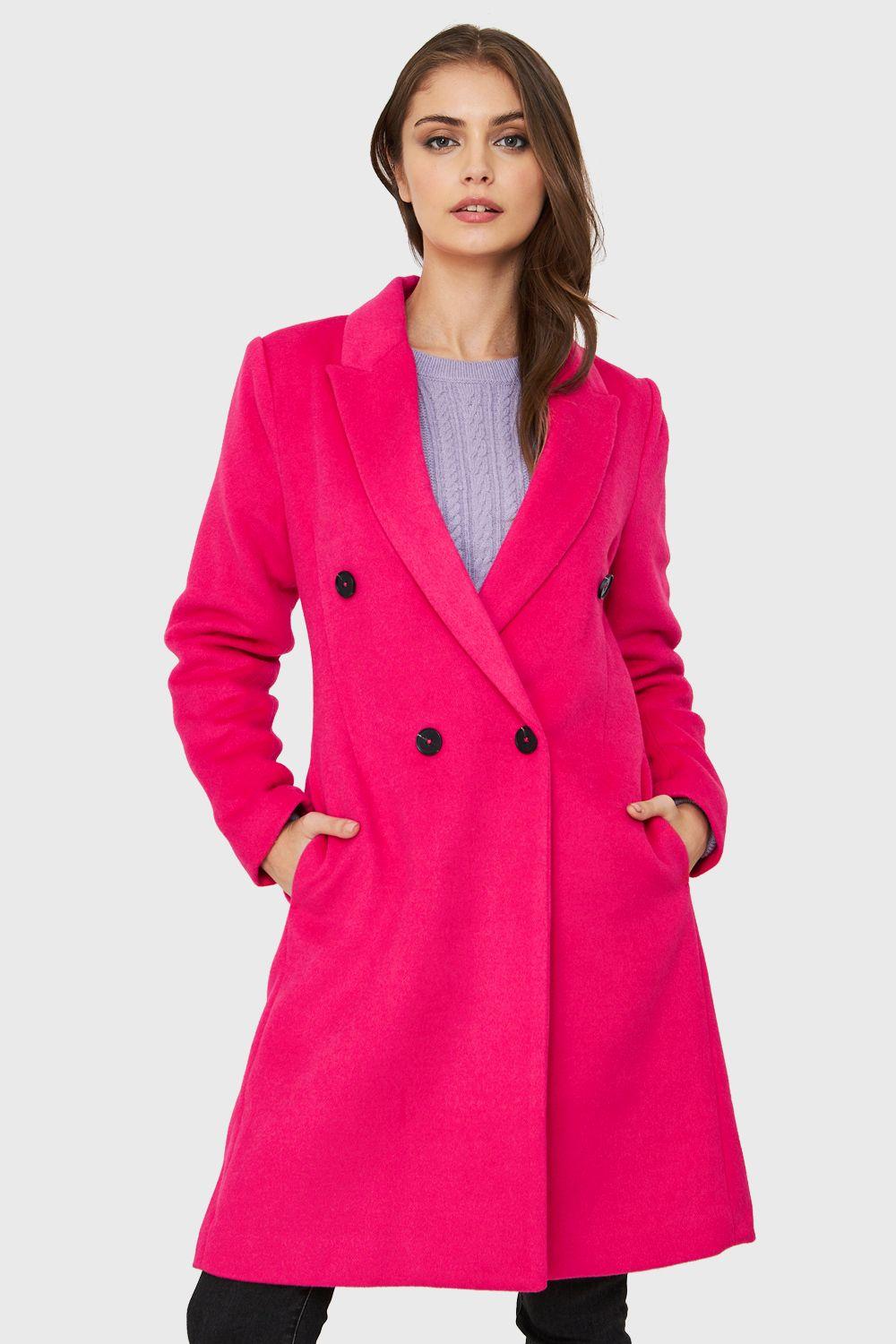 Abrigo Cuatro Botones Fucsia Nicopoly-0