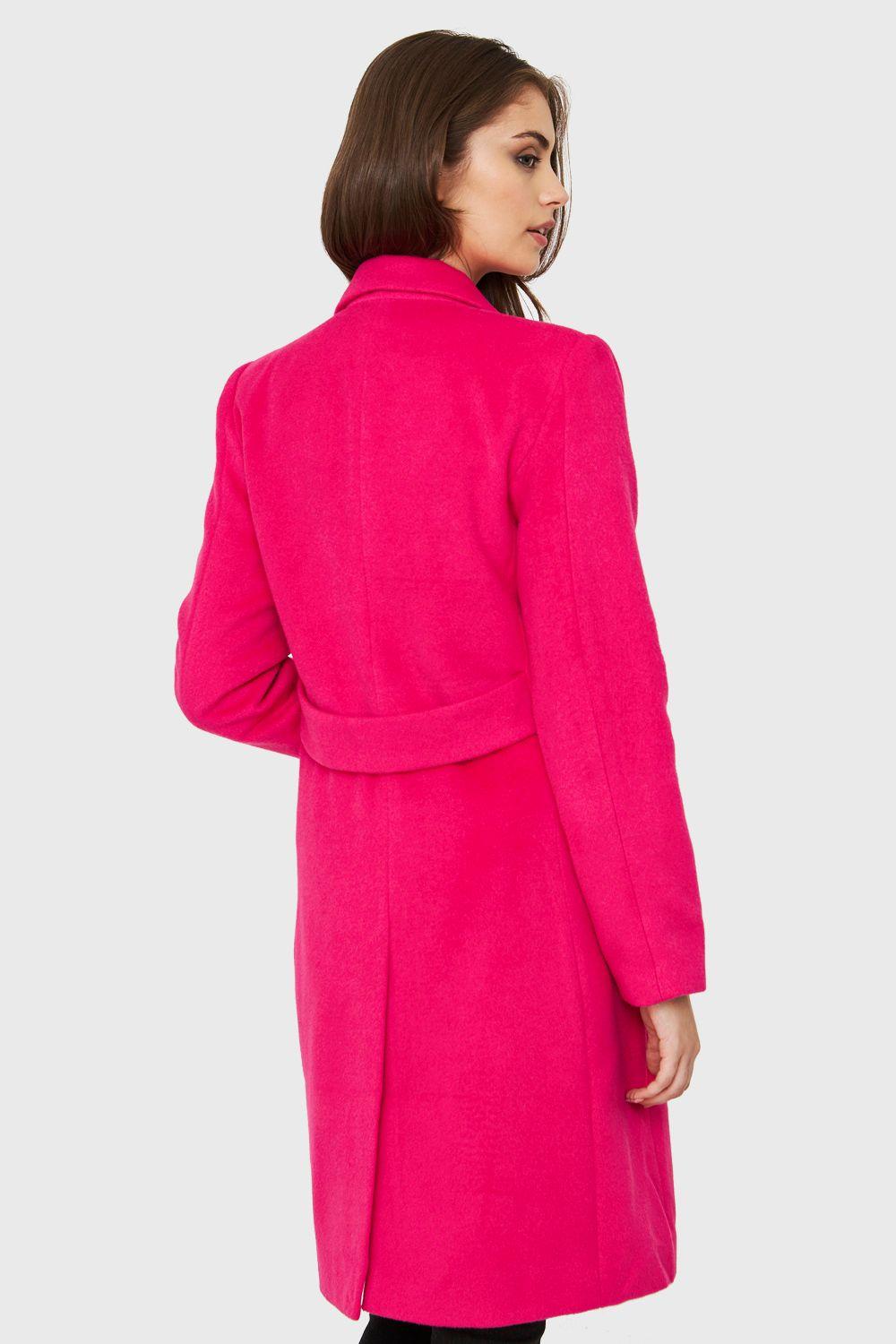 Abrigo Cuatro Botones Fucsia Nicopoly-3