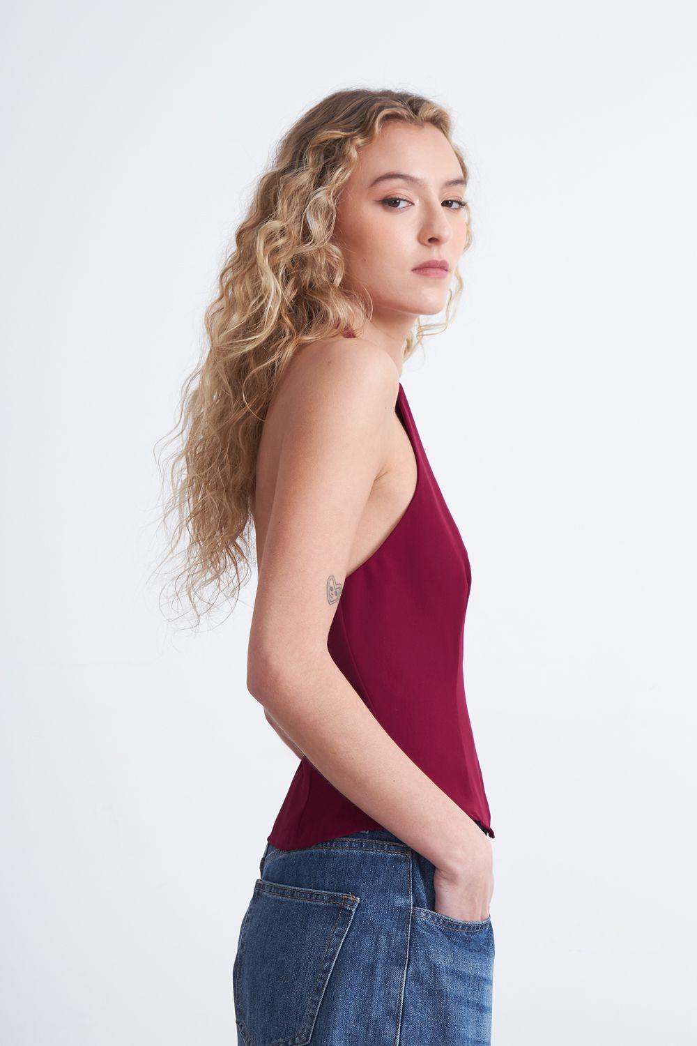 Top Halter Abertura Burdeo Nicopoly-2