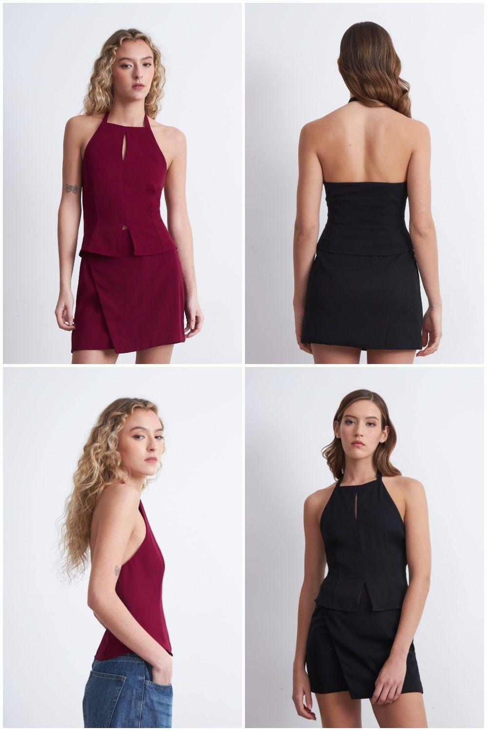 Top Halter Abertura Burdeo Nicopoly-4