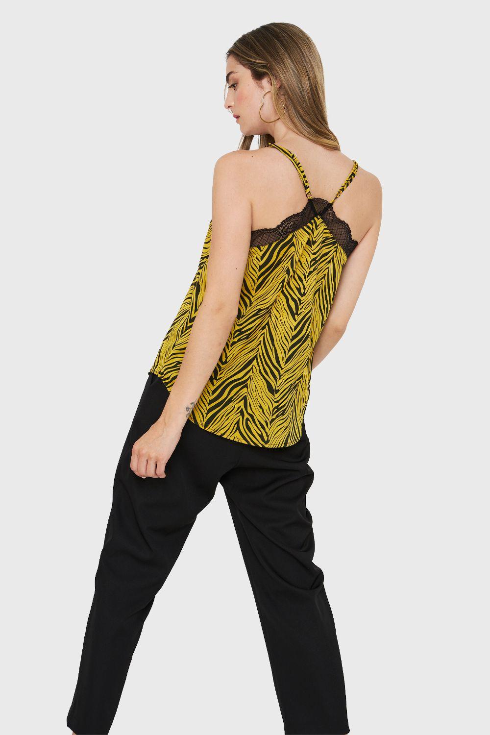 Top Print Cebra Amarillo Nicopoly-3