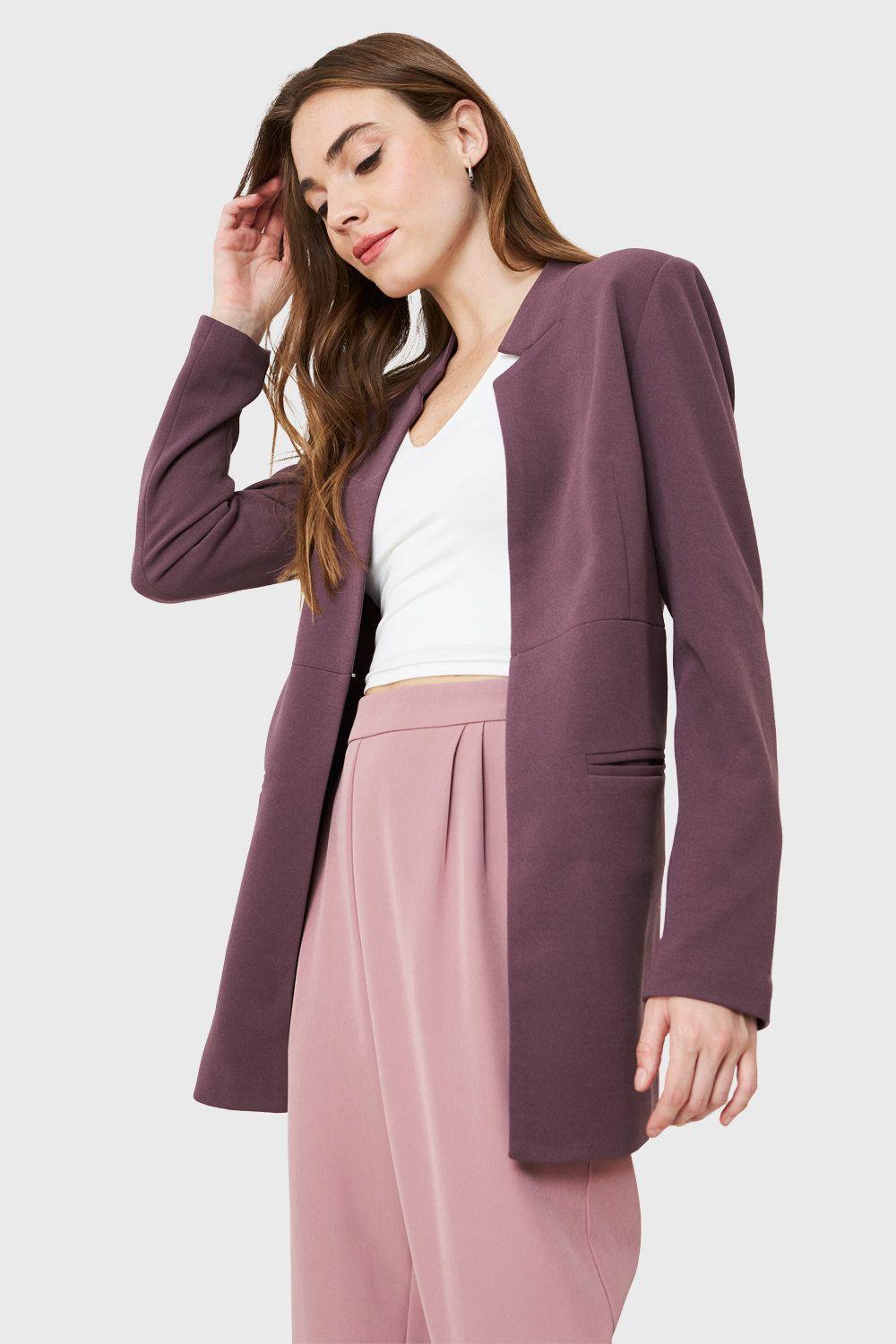 Blazer Largo Lila Nicopoly-2