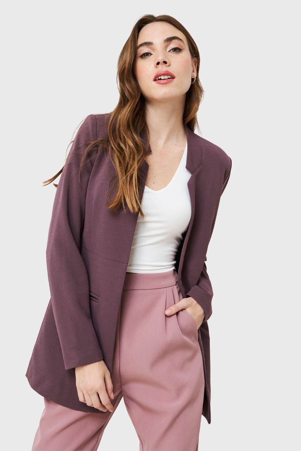 Blazer Largo Lila Nicopoly-0