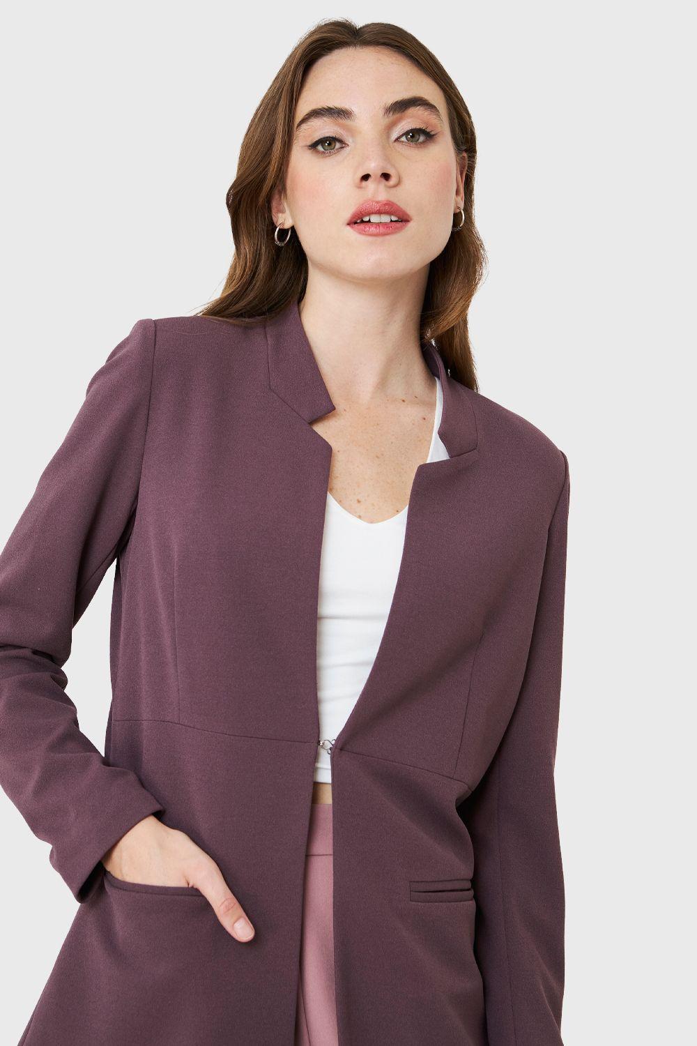 Blazer Largo Lila Nicopoly-5