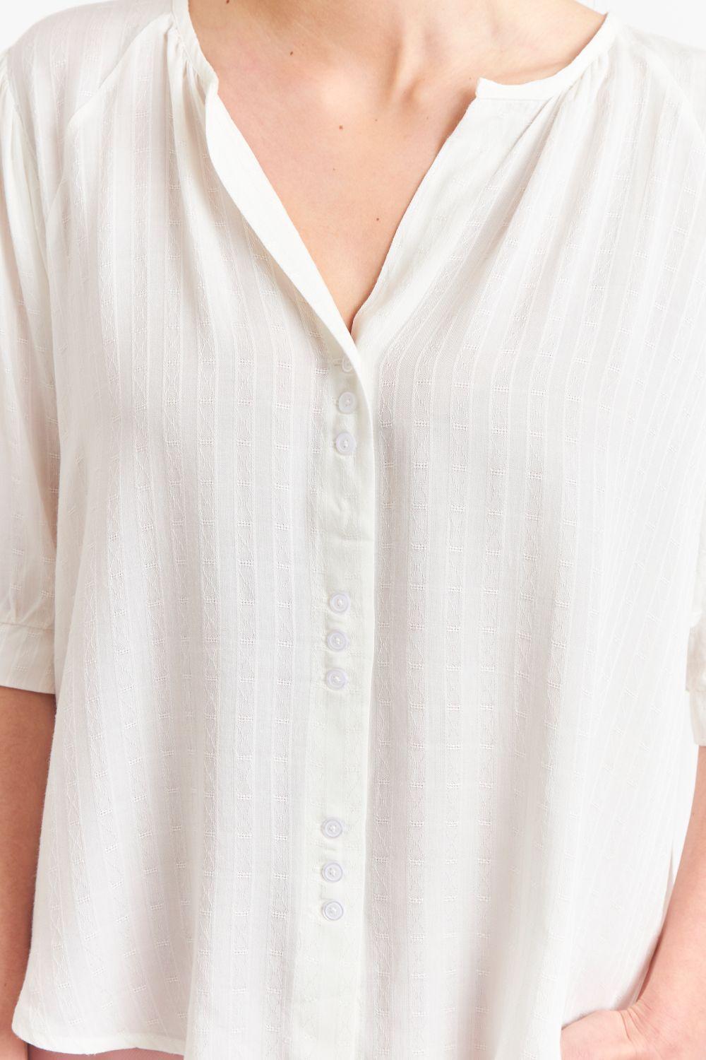 Blusa Holgada Blanco Nicopoly-5