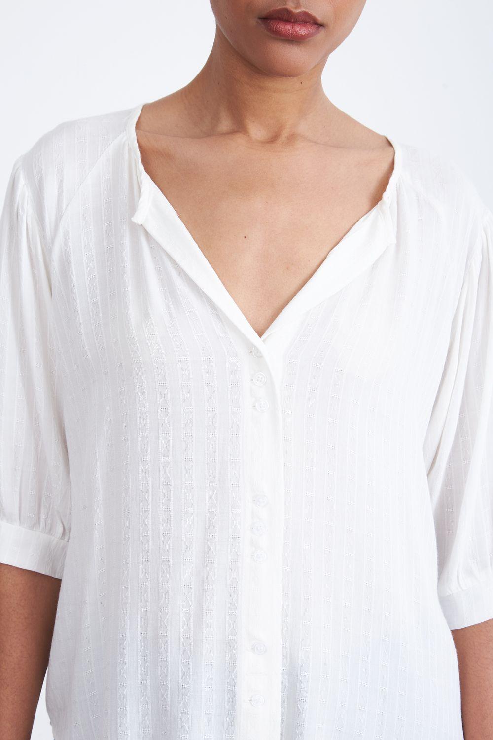 Blusa Holgada Blanco Nicopoly-6