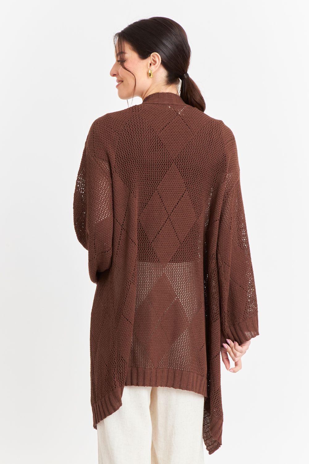 Tapado Tejido Tipo Crochet Café Nicopoly-3