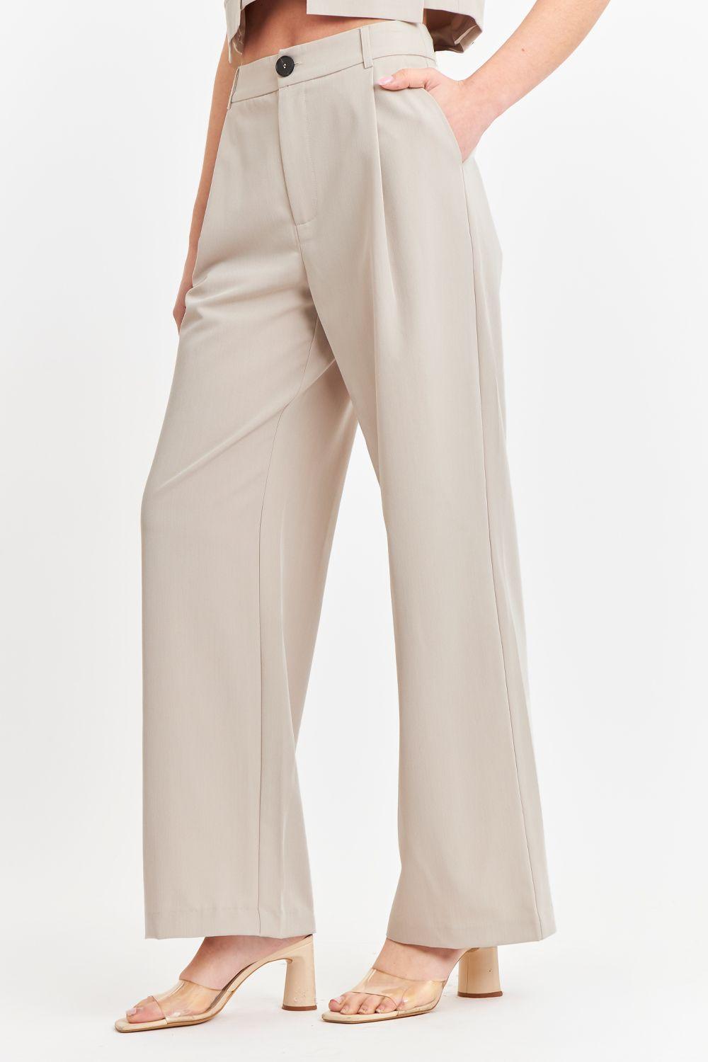 Pantalón Vestir Recto Khaki Nicopoly-2
