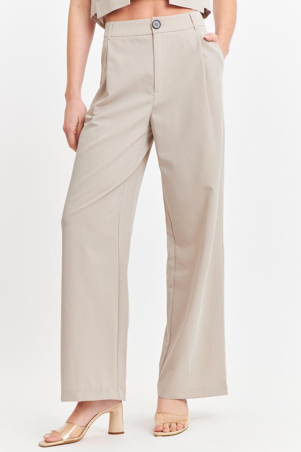 Pantalón Vestir Recto Khaki Nicopoly-4